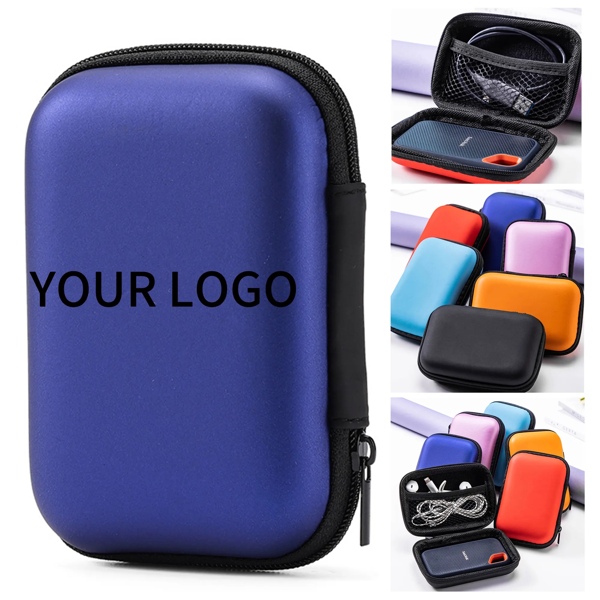 Shock Resistant EVA Headphone Bag for Travel or Daily Use 6