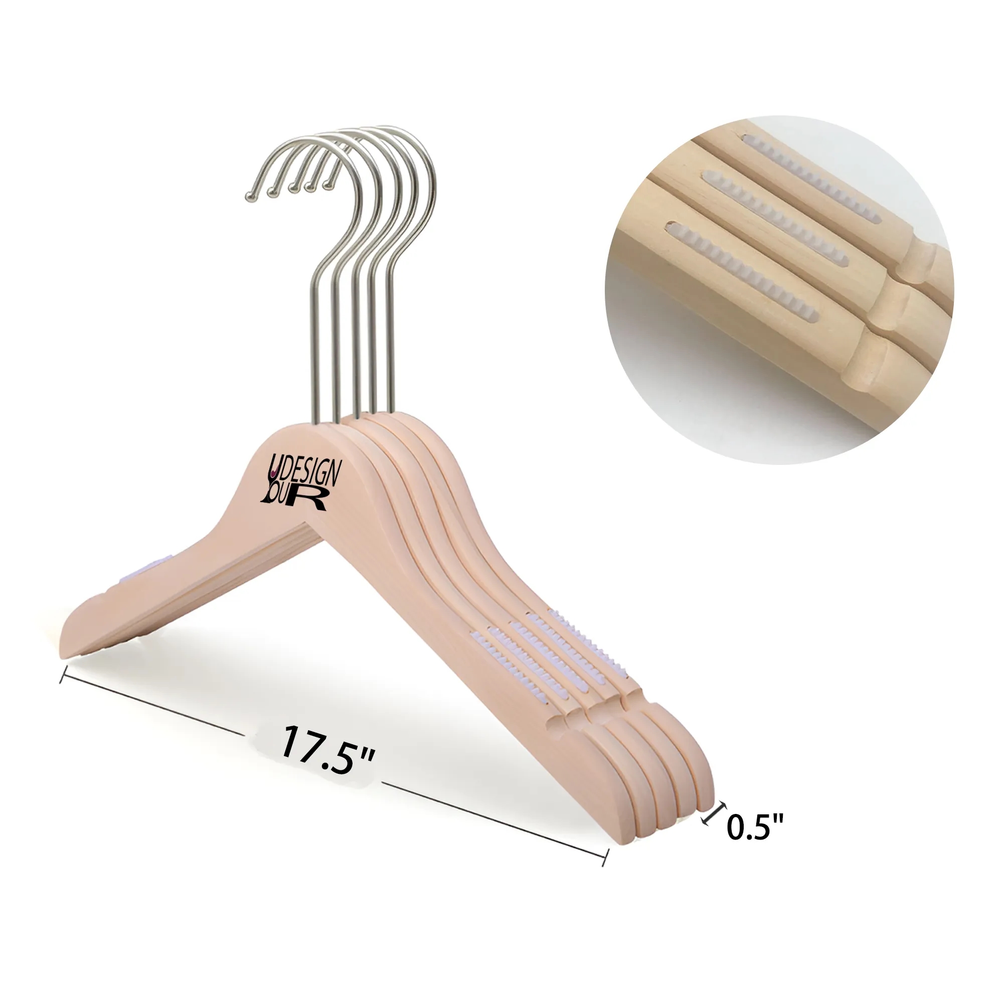 MOQ 50 PCS Solid Wood Hanger 2