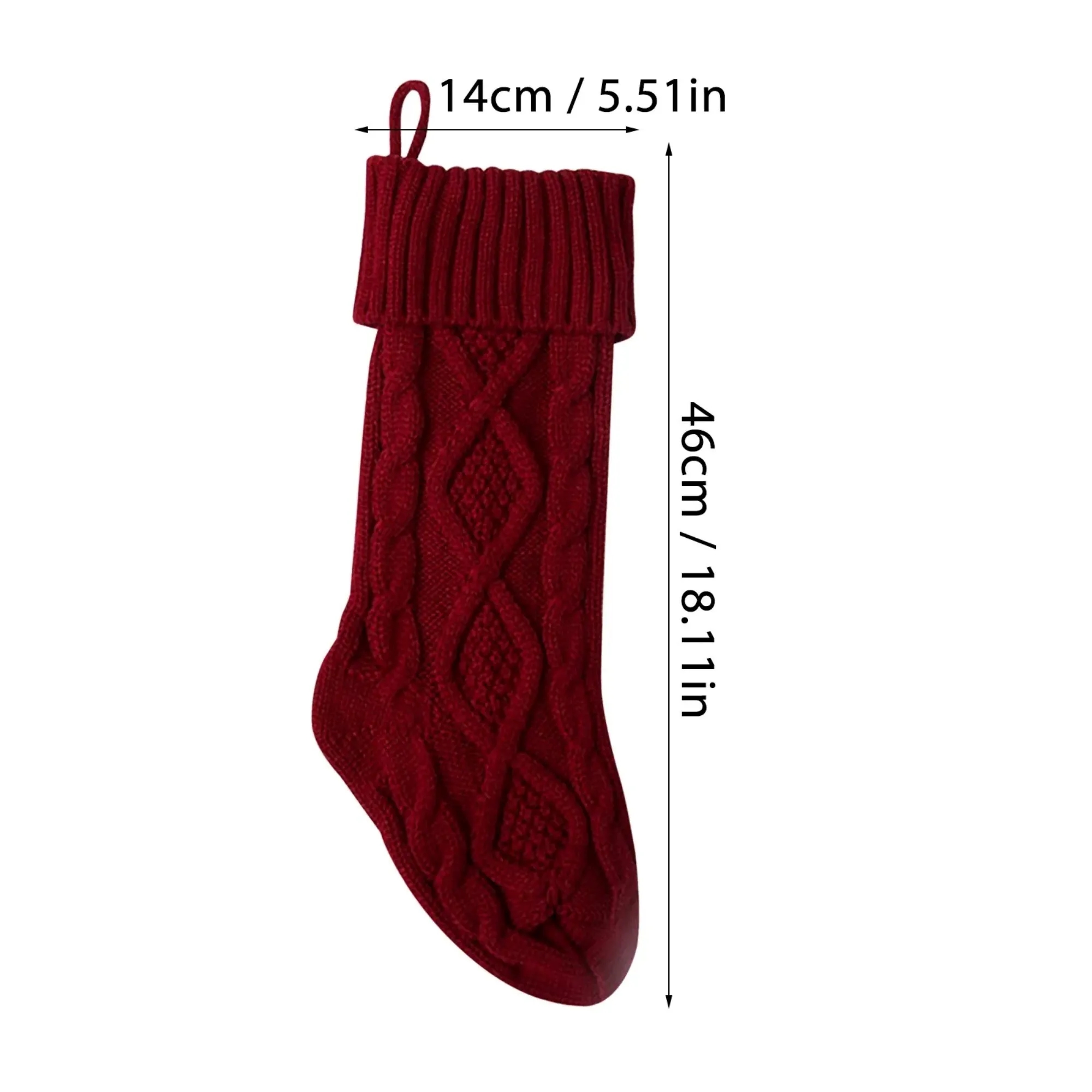 Knitted Cotton Christmas Stocking 2