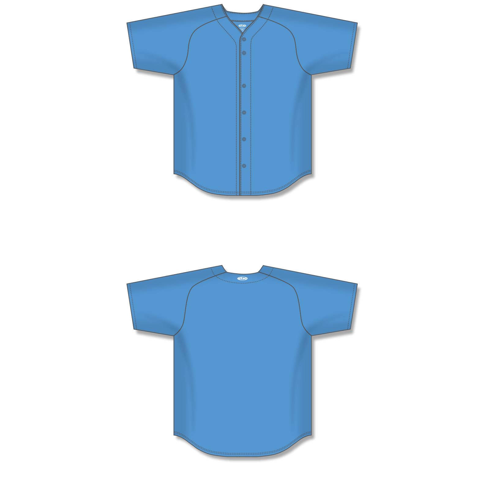 Full Button Baseball Jerseys BA5200-G01 30