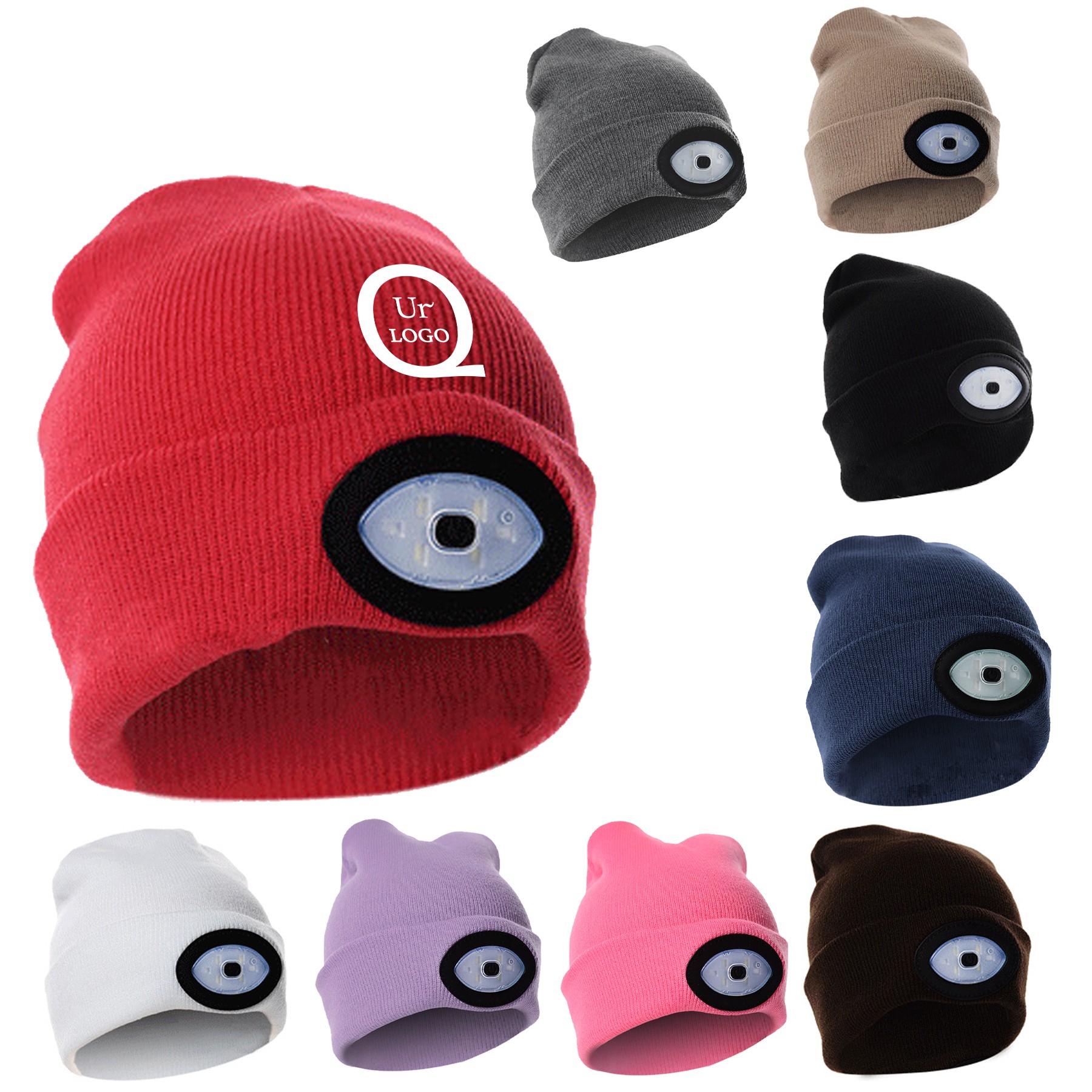 Led Light-Up Acrylic Beanie Hat