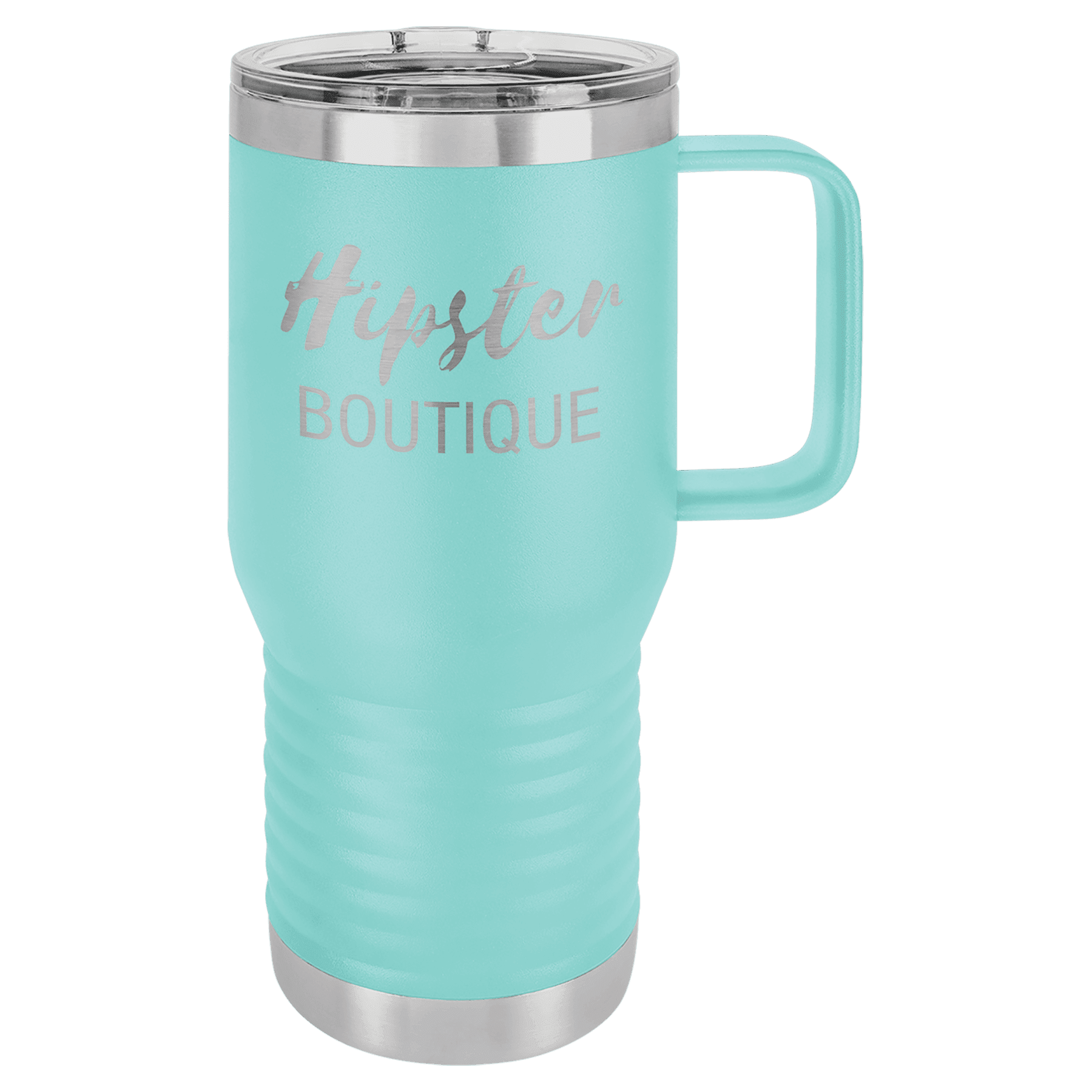 Polar Camel 20 oz. Teal Vacuum Insulated Travel Mug with Slider Lid 2