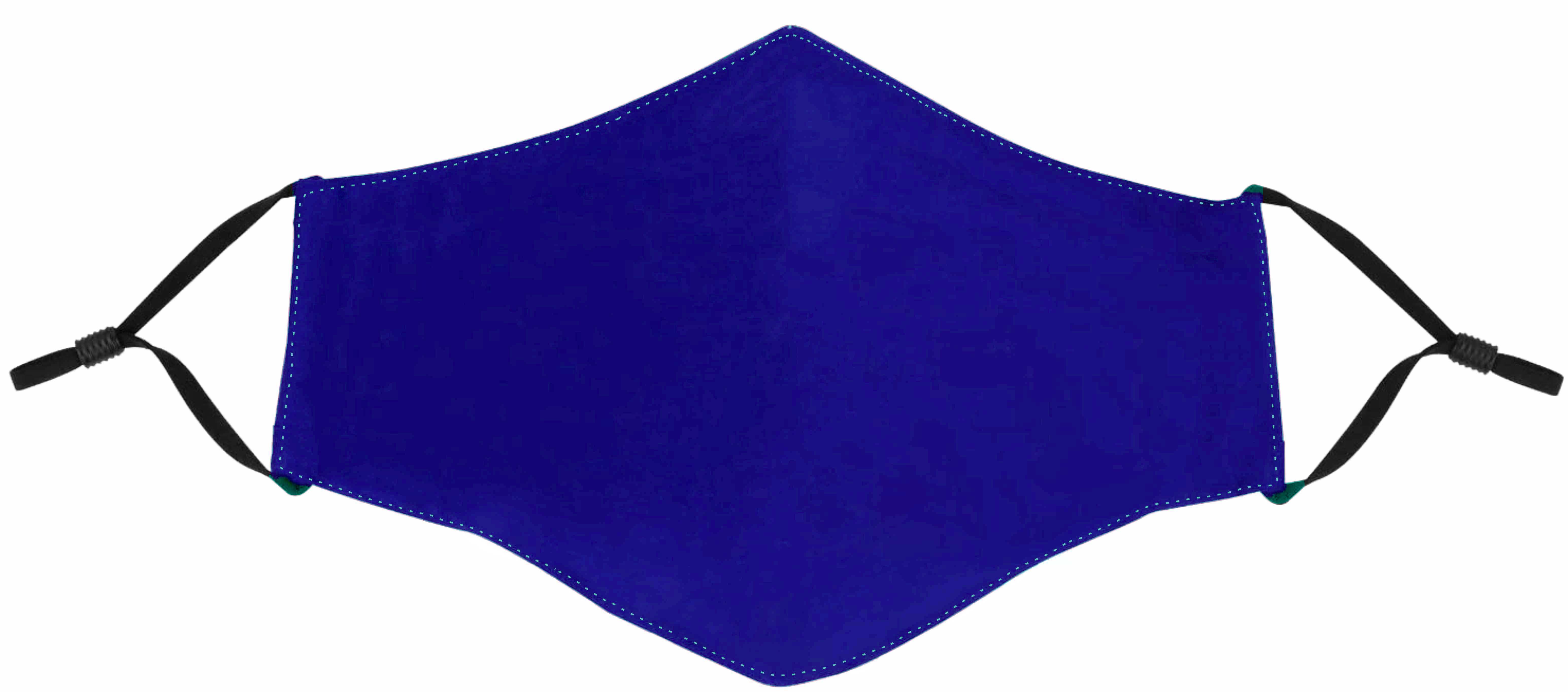 Blue Face Mask with Adjustable Ear Loops 1