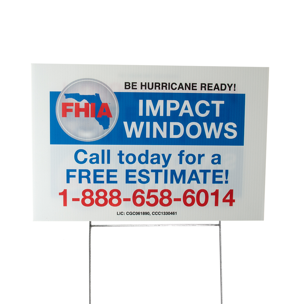 12" x 18" Yard Signs - Digital Full Color Imprint