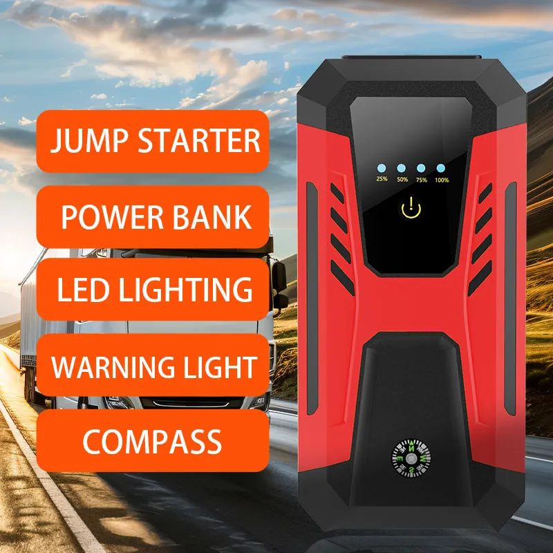 Peak 1000A 12V Portable Car Battery Booster Jump Starter 8