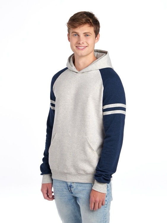 JERZEES NuBlend® Unisex Varsity Color-Block Hooded Sweatshirt 14