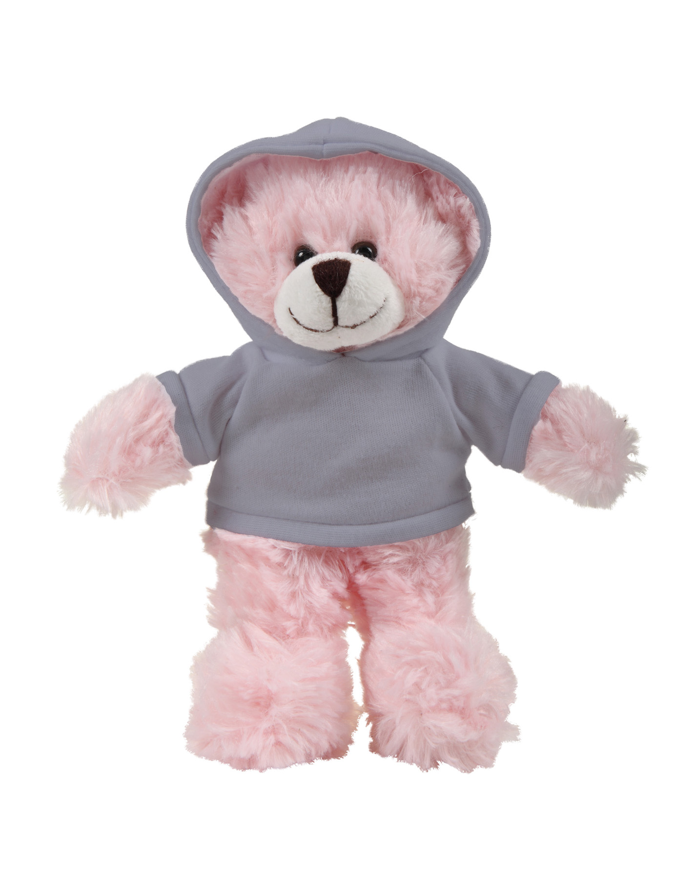 soft plush Pink Bear with hoodie 3
