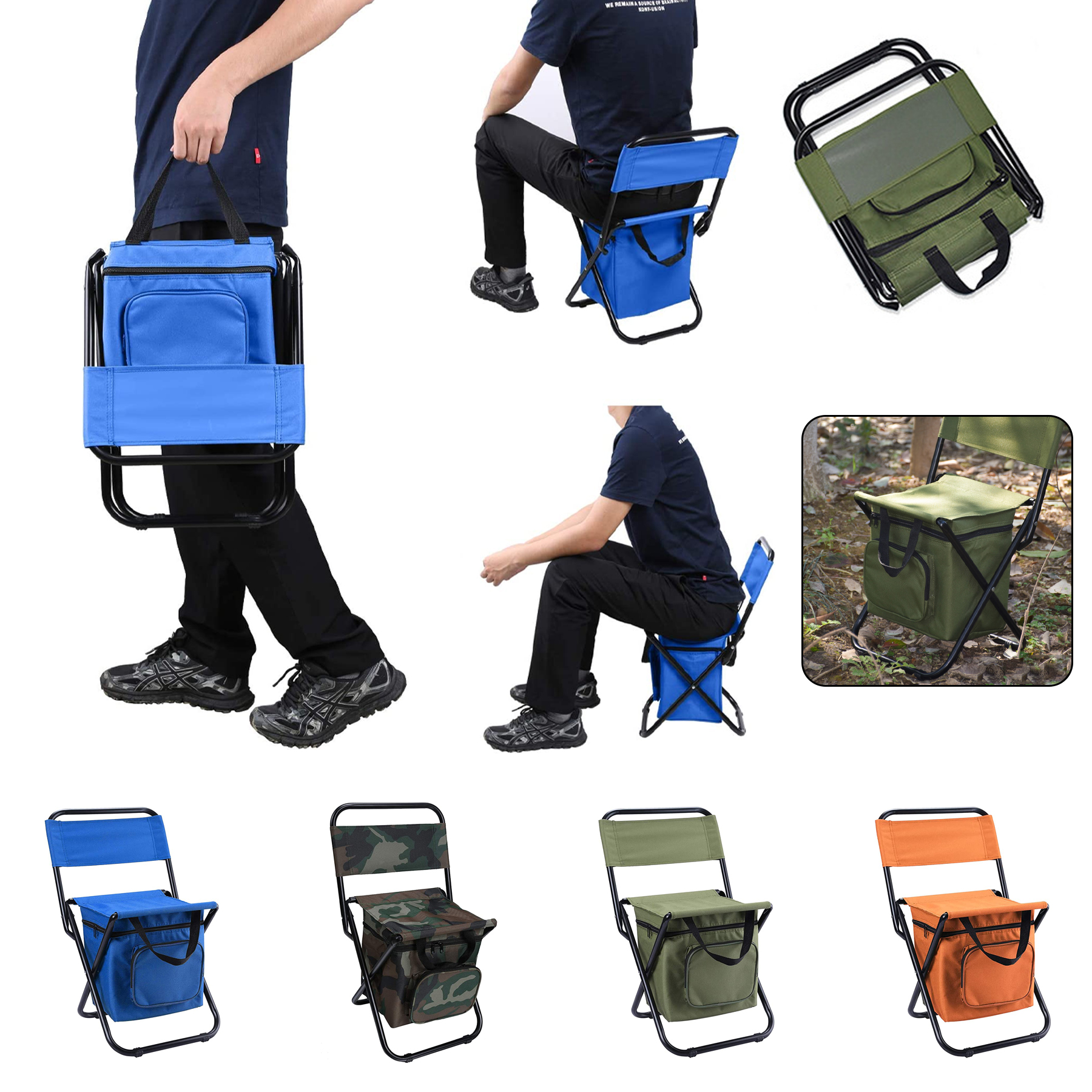 Fishing Chair with Cooler Bag 1
