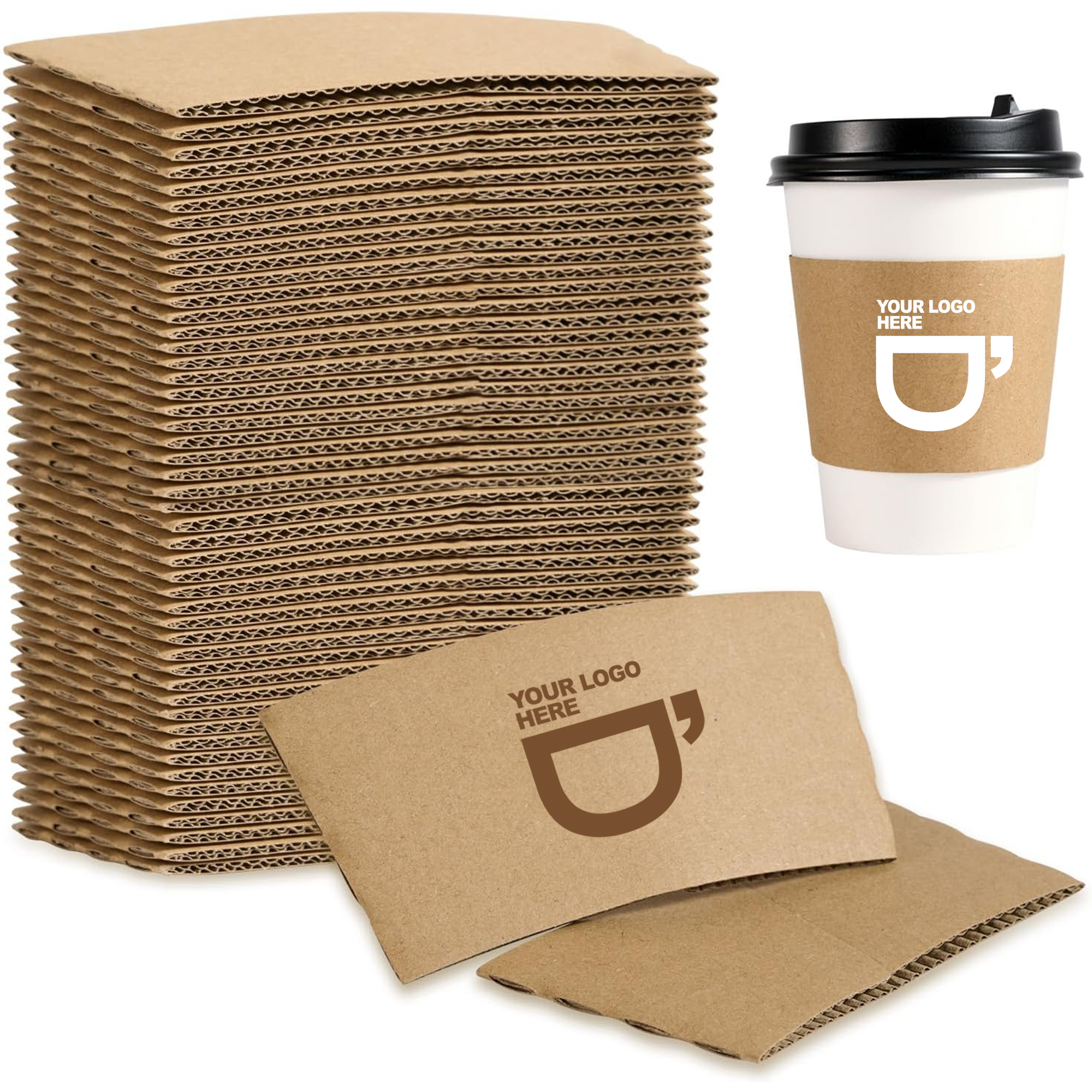 Kraft Paper Coffee Cup Sleeves 2