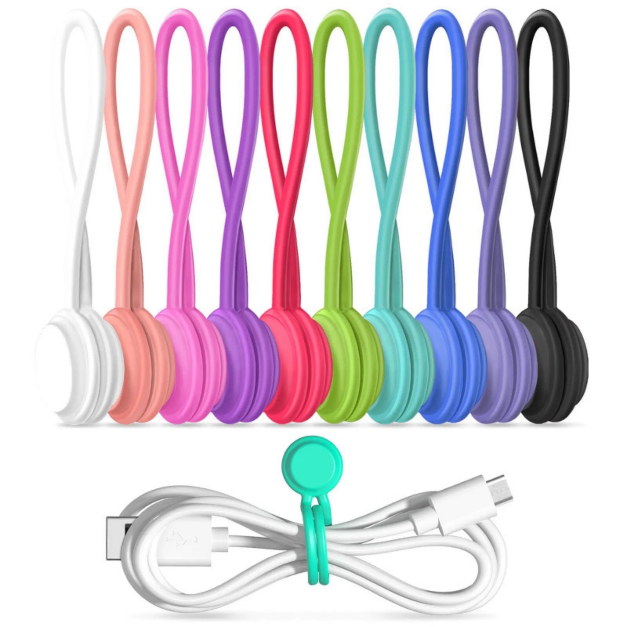 Creative Magnetic Headphone-Shaped Cord Winder 4