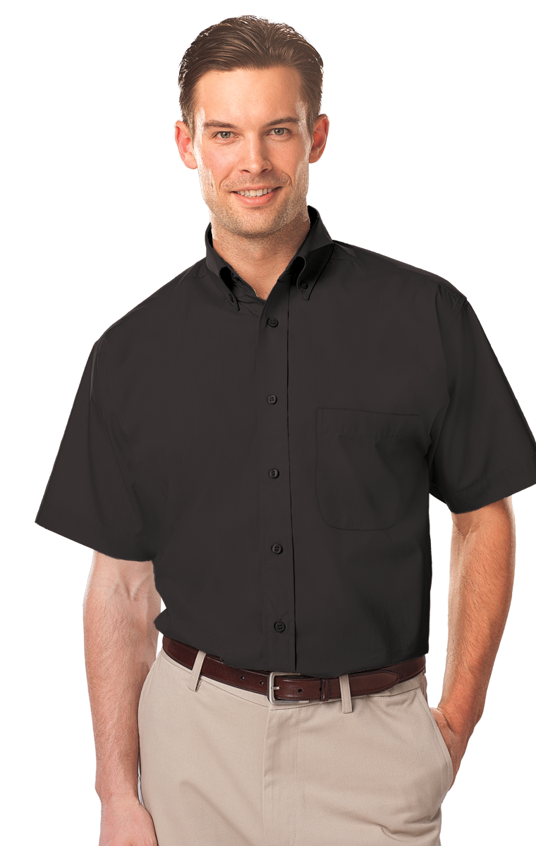 Men's Short-Sleeve Value Poplin Shirt 22