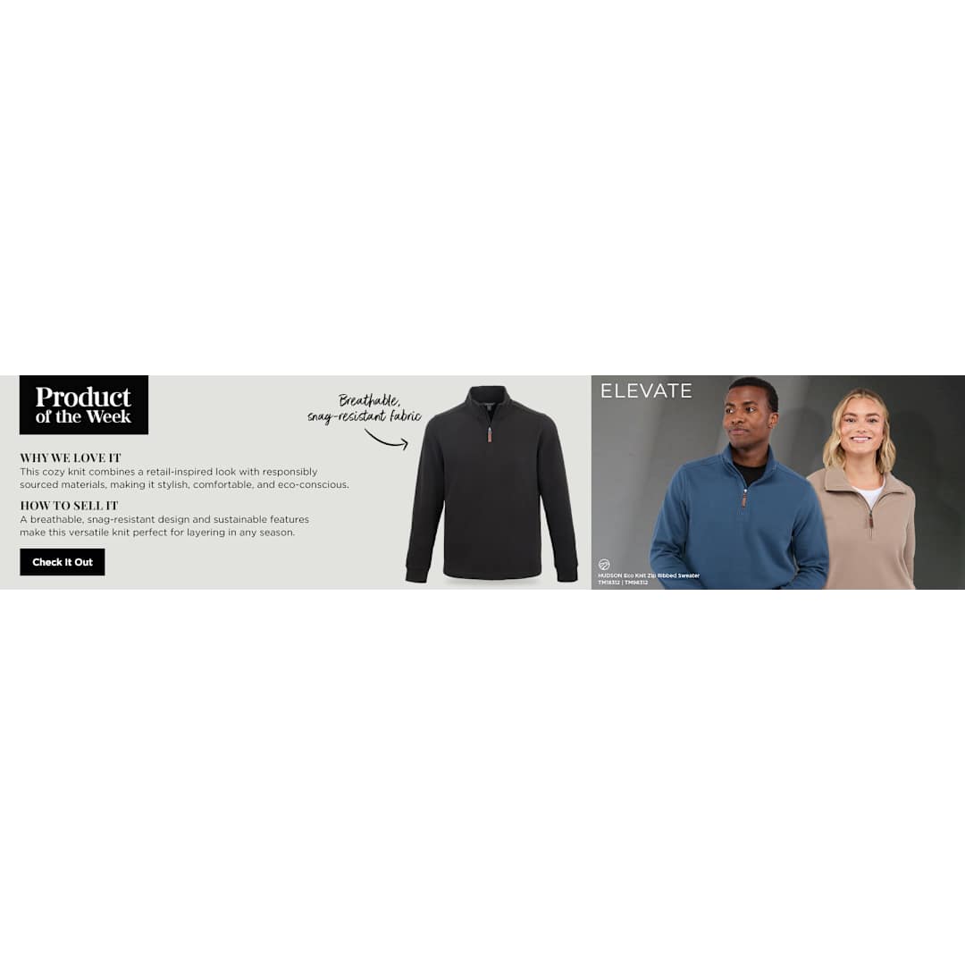 HUDSON Eco Knit Quarter Zip-Men's 47