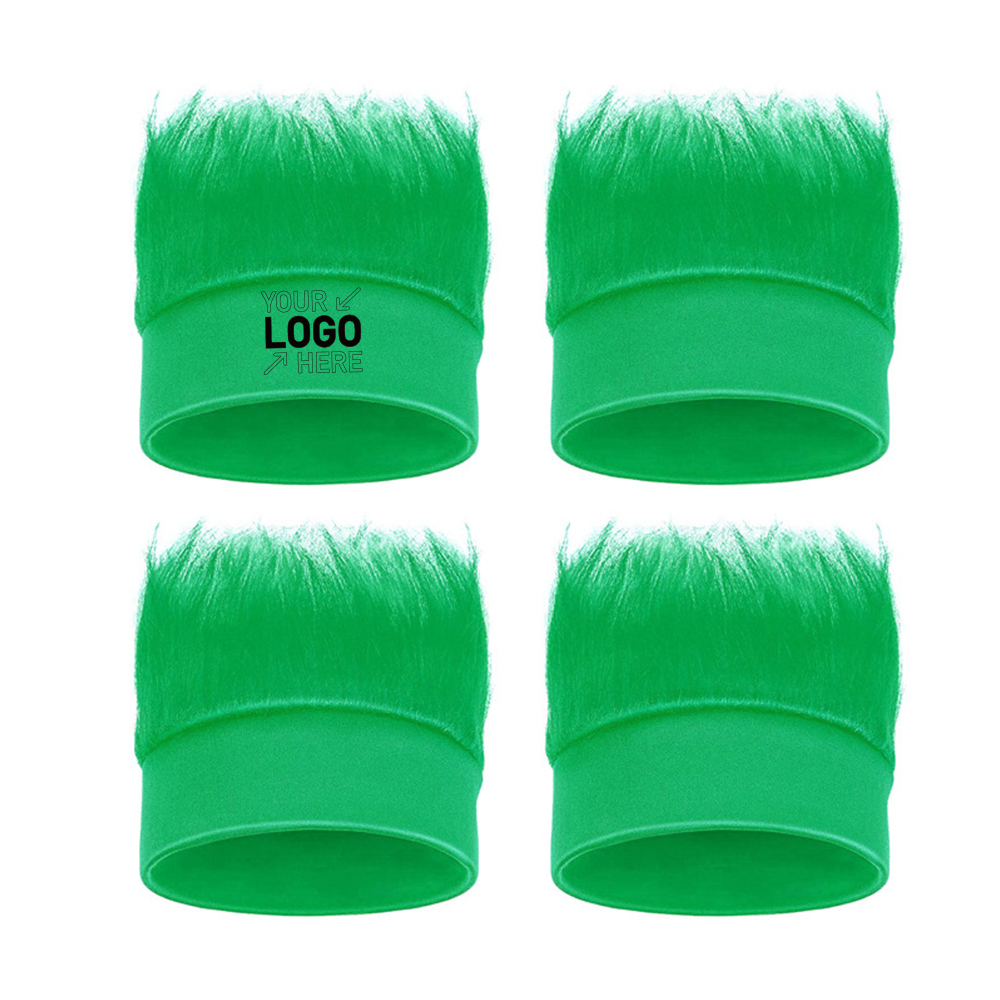 Qatar World Cup Football Fans Pure Colored Wig 3