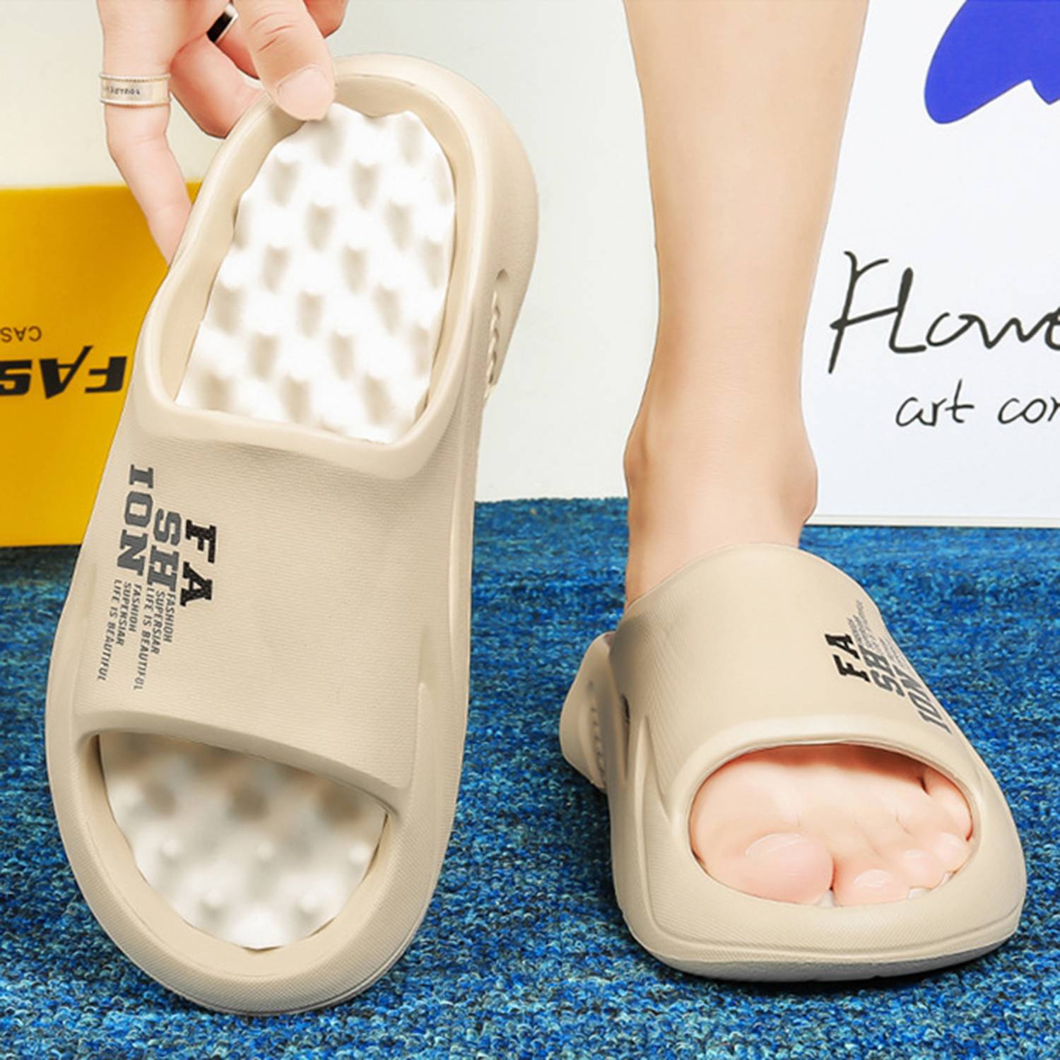 Fashionable and Stylish Ventilated Open Toe Design Slippers 4