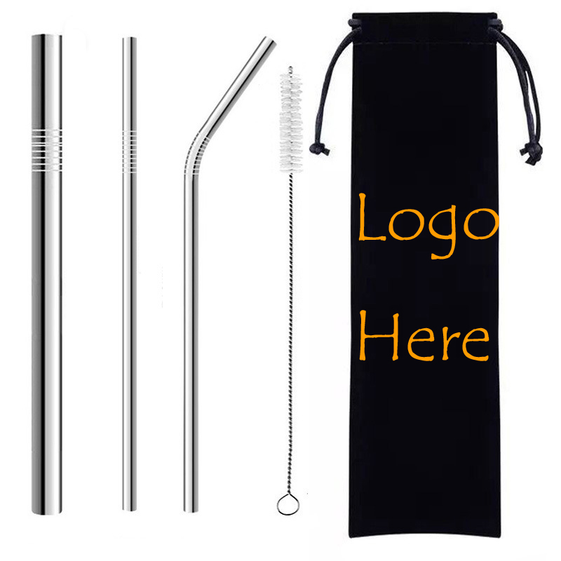 4-In-1 Stainless Drinking Steel Straw Kit 3