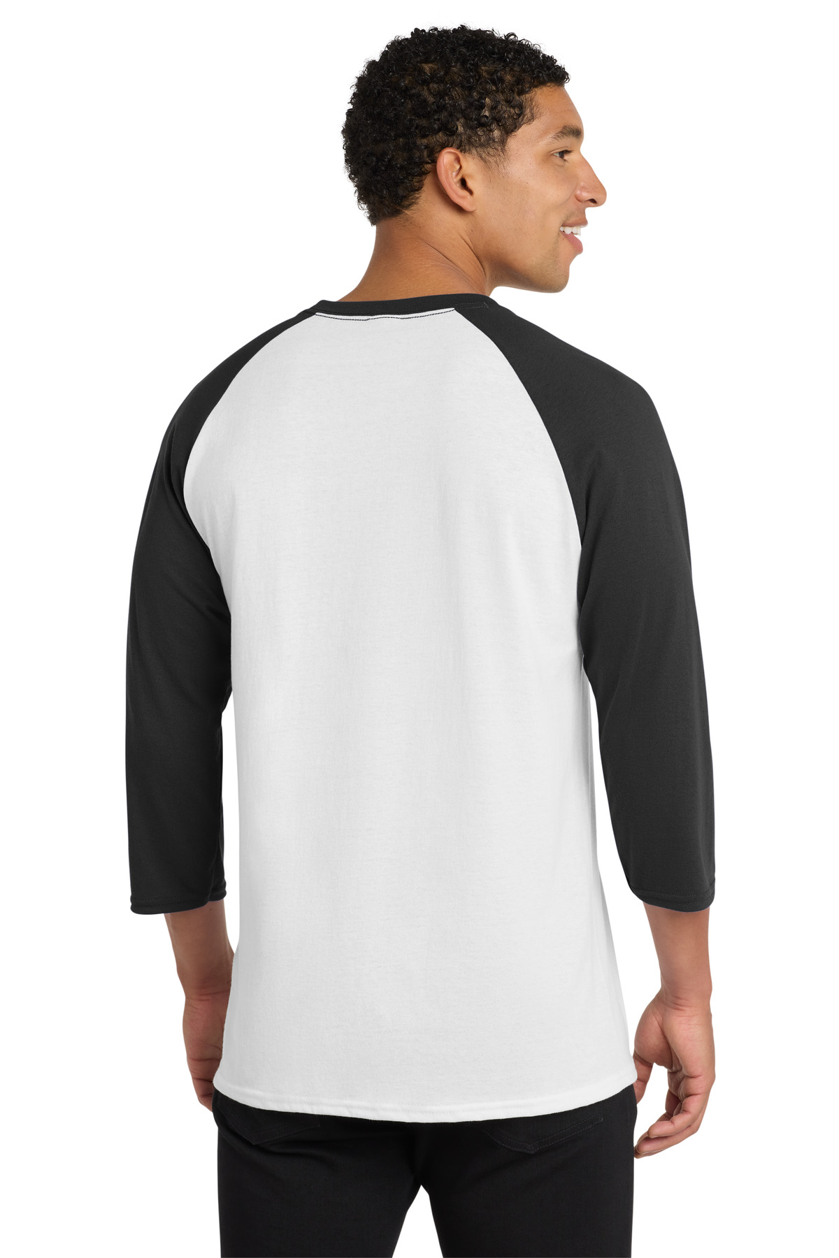 Port & Co Core Blend 3/4-Sleeve Raglan Tee. PC55RS 15