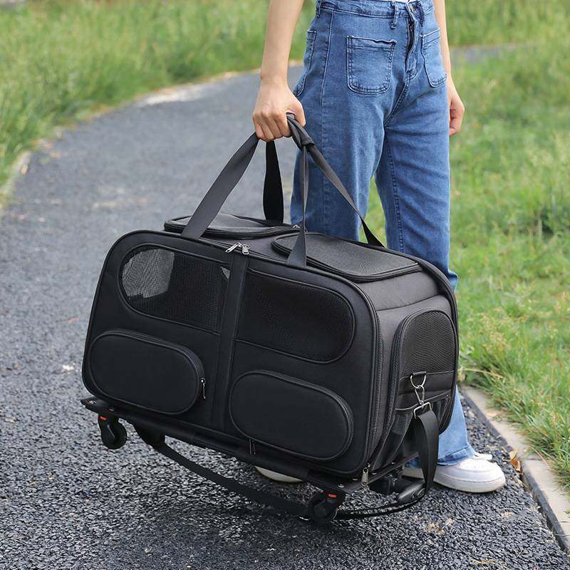 Oxford Pet Trolley Case Mesh Bag 4