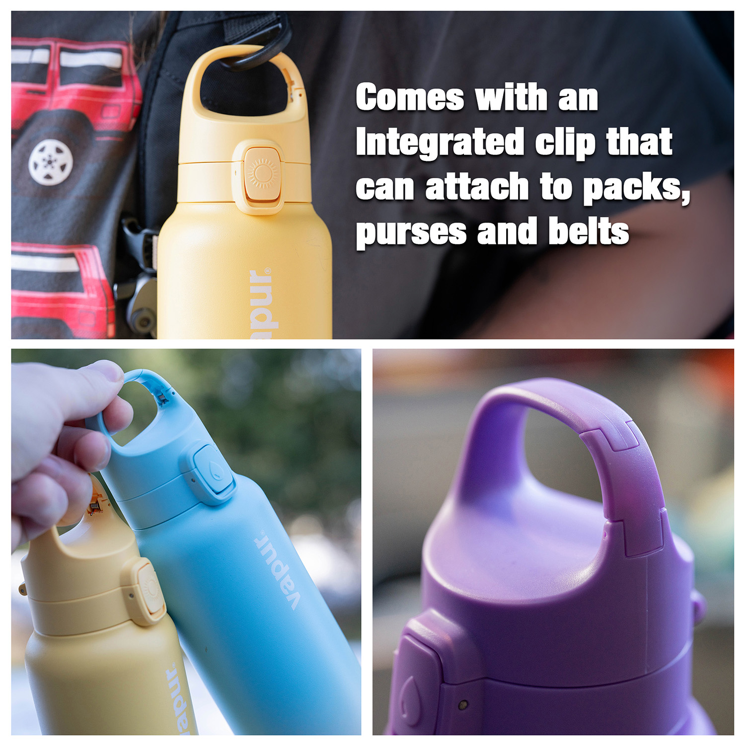 Vapur® Chill 20oz Insulated Water Bottle Dusk Purple 1