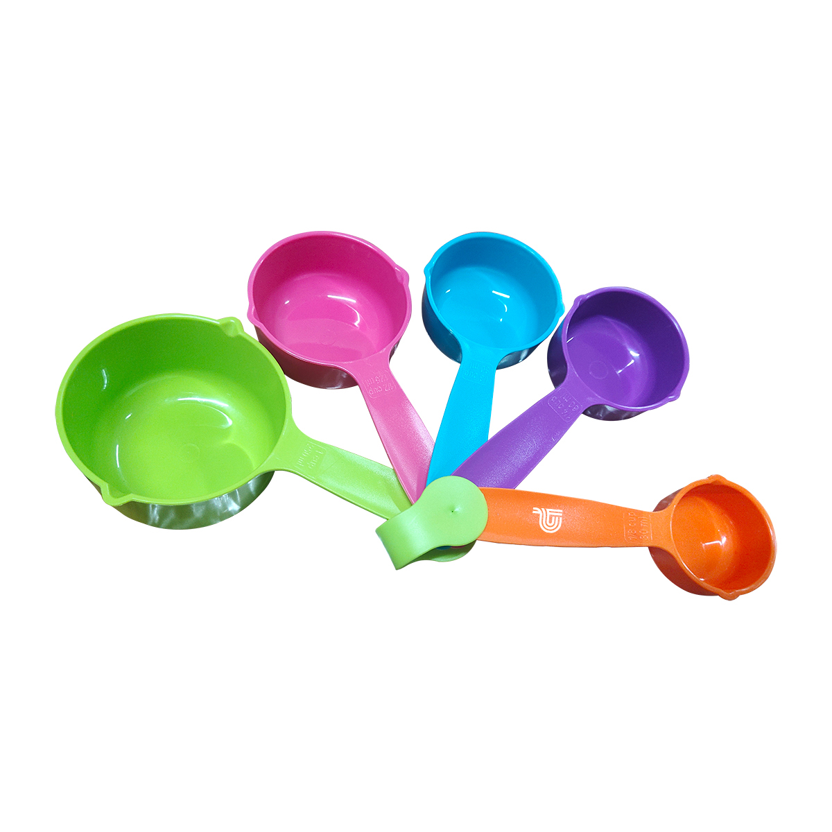 5-Piece Colorful Measuring Cup Set – Large Cup Size 3