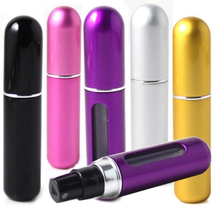 Shell Metallic aluminium 0.17oz Refillable Perfume Spray 1