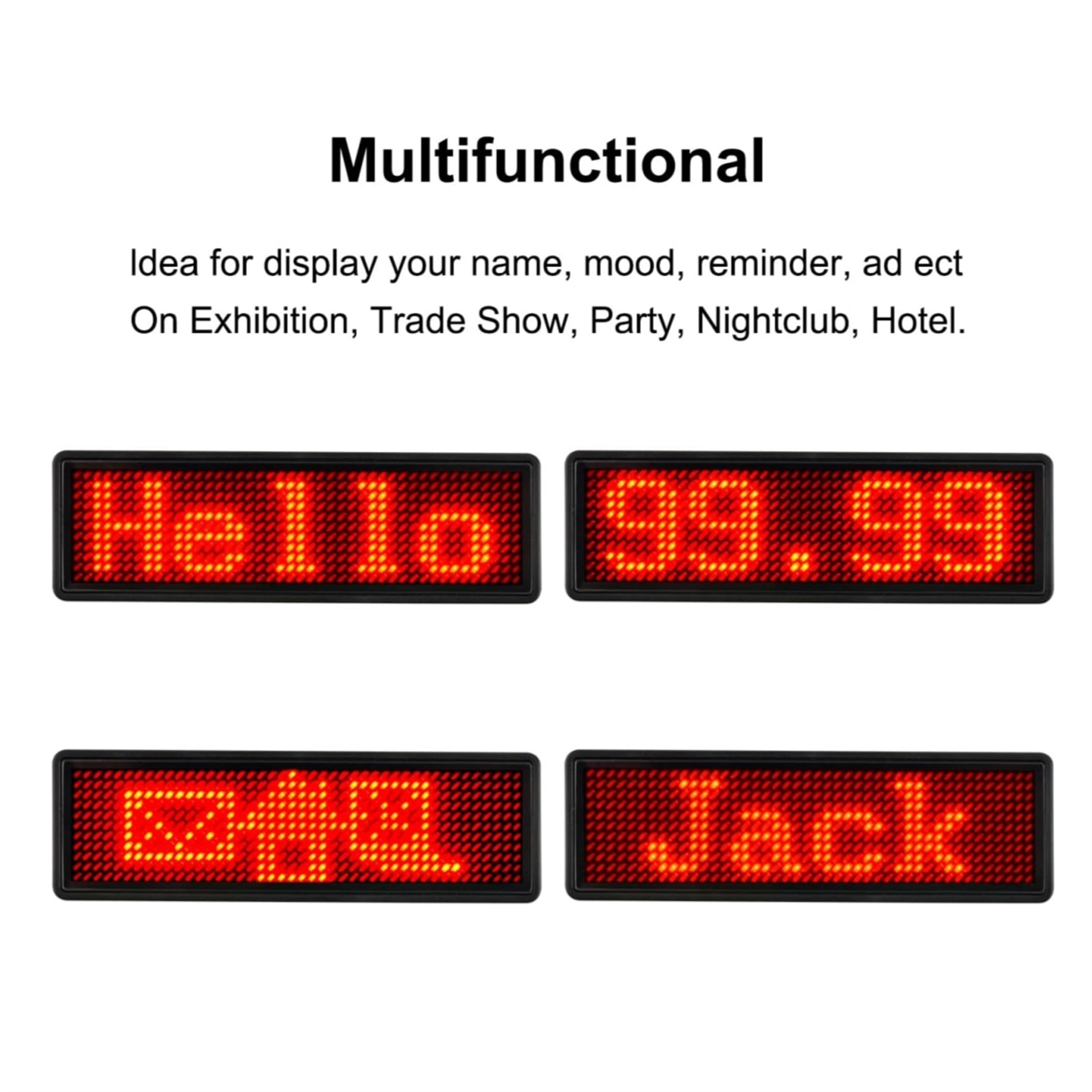 Led Name Tag 2