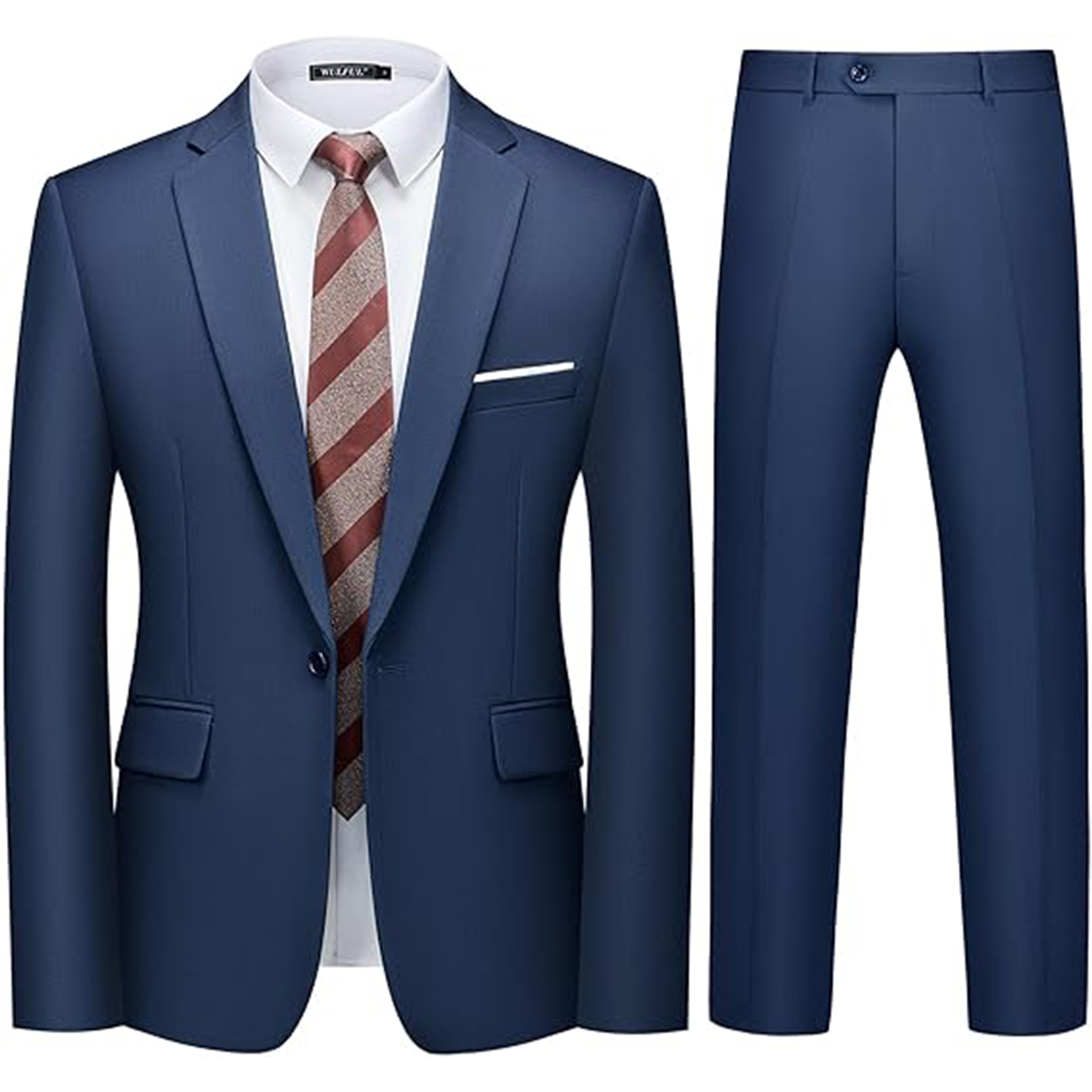 Men 2 Piece Slim Fit Suit Set 14