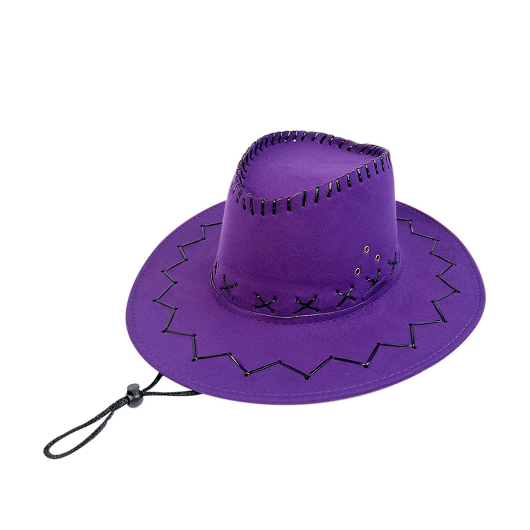 Windproof Cord Western Cowboy Outdoor Hat 7