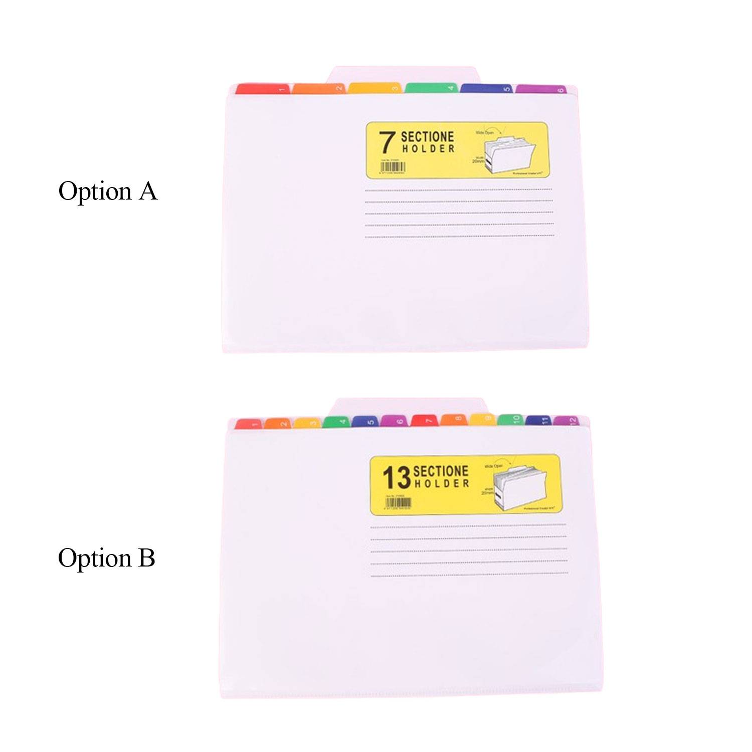 Multi Compartment Color Tab Organization Folder 2