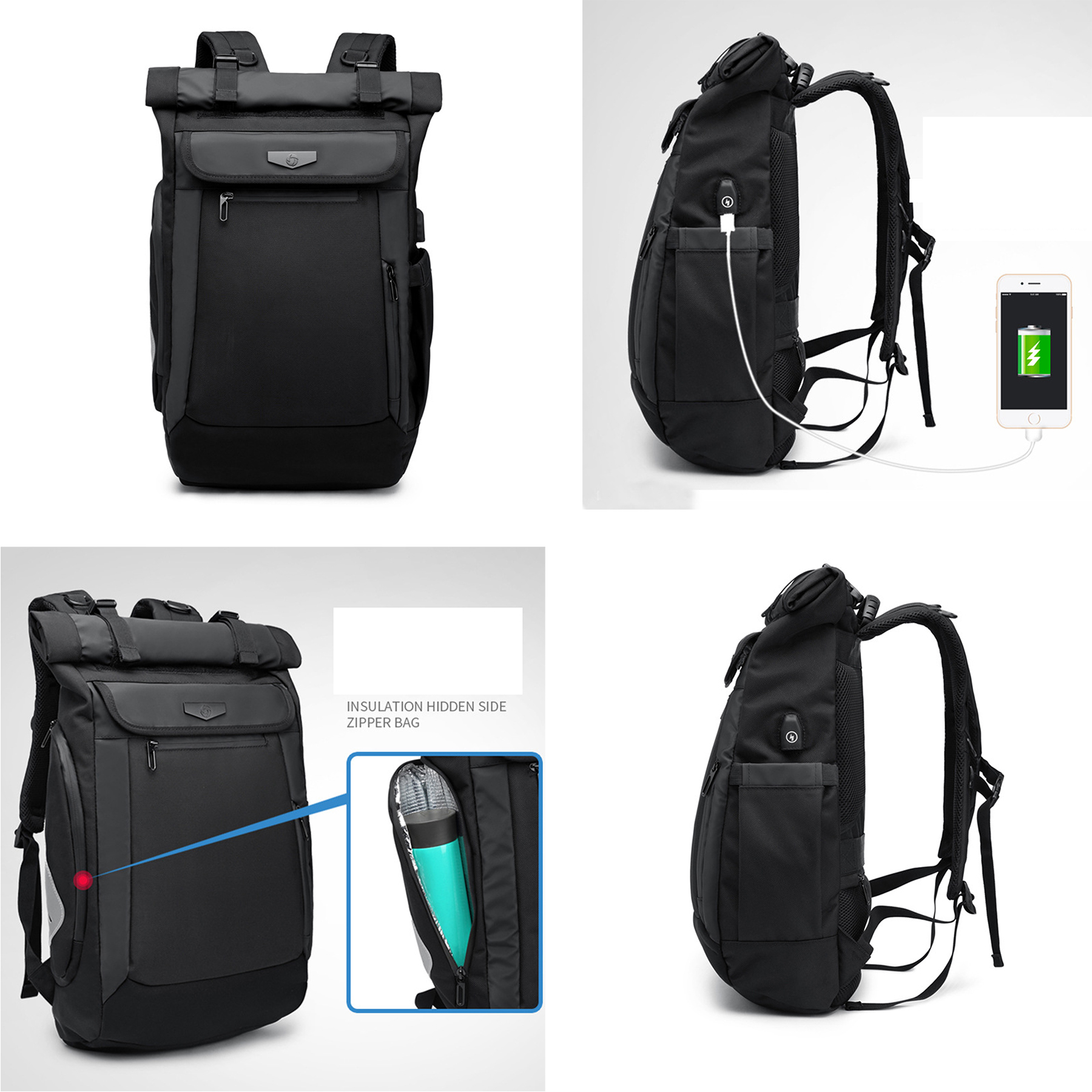 Oxford Business Backpack for Men Waterproof and Travel 11