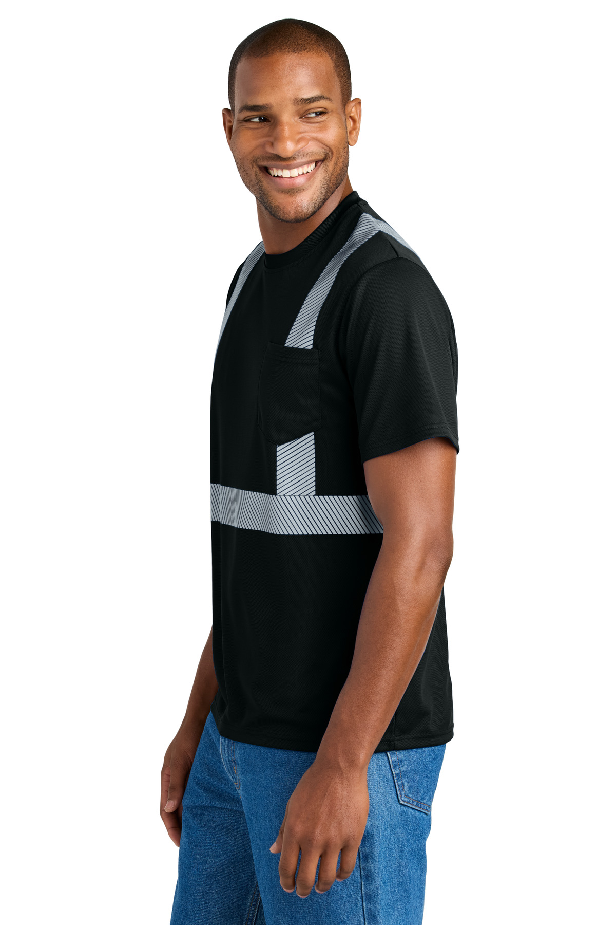 CornerStone Enhanced Visibility Segmented Tape Tee CS206 9