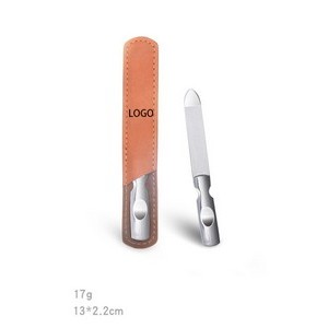 Nail File With Durable Leather Case 6