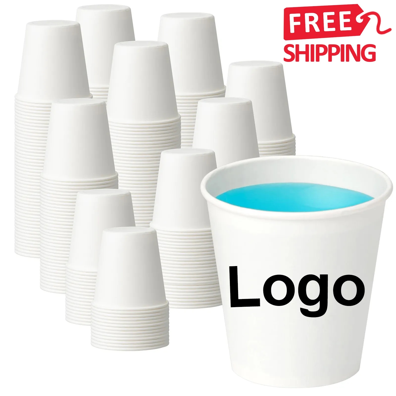 Leak Proof Disposable Paper Cup 3 oz 8 oz 12 oz 16 oz 22 oz 6