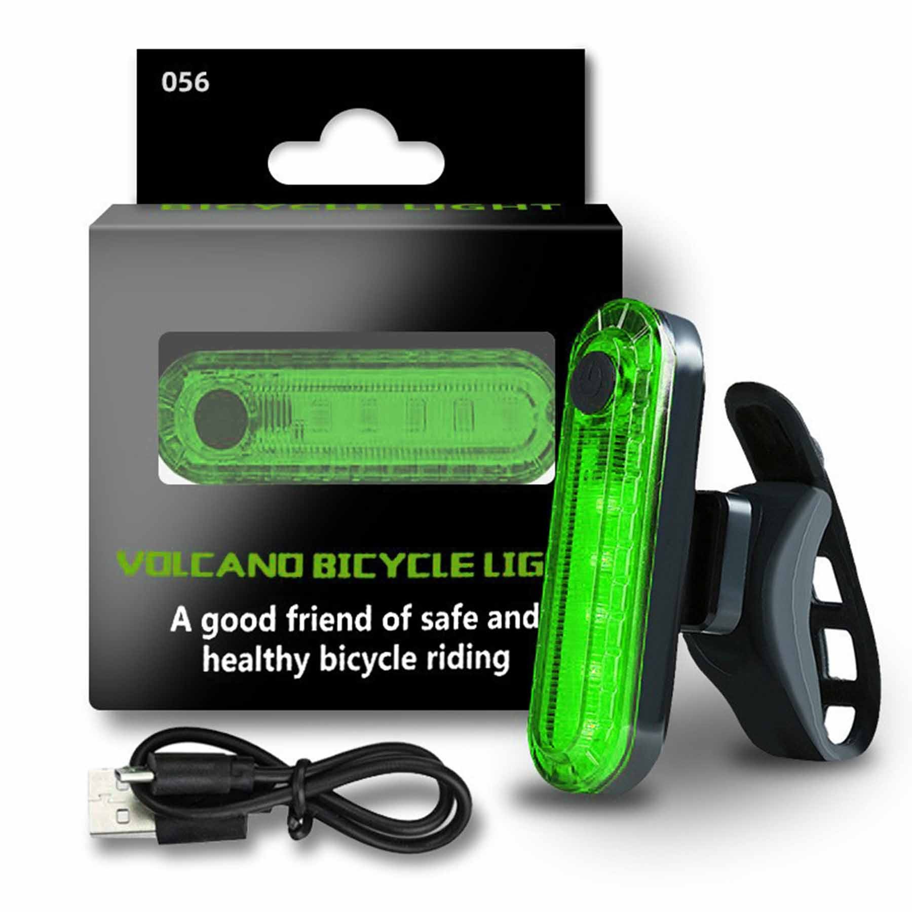 USB Rechargeable LED Bike Tail Light Safety Light 2