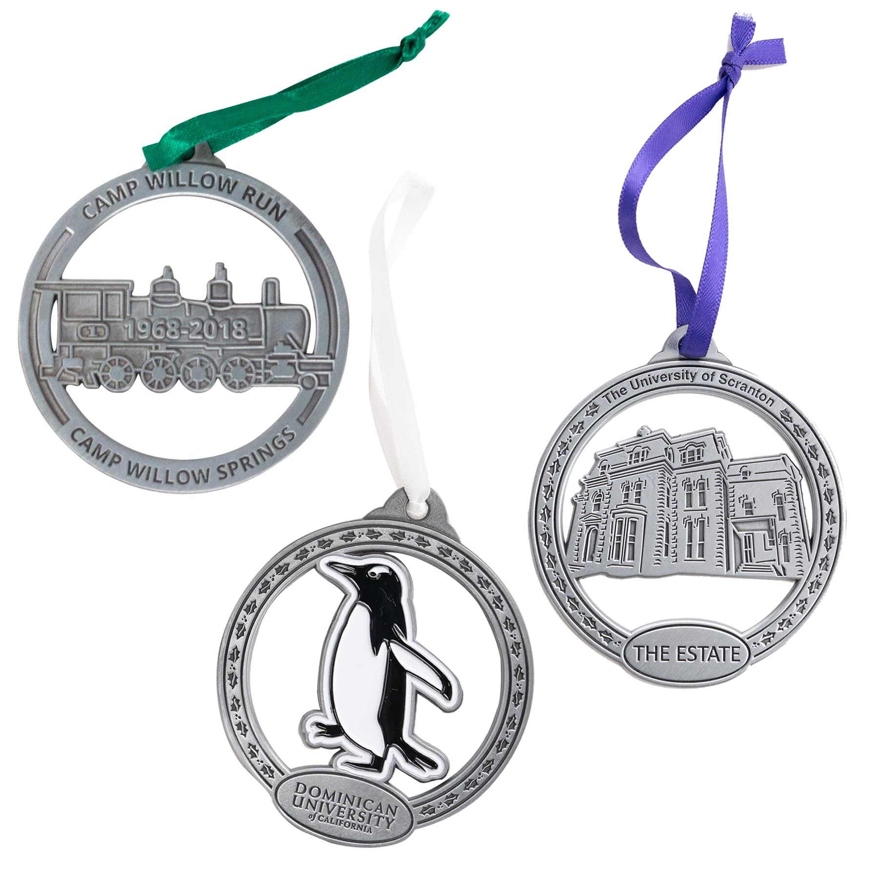 Die Struck Ornaments: 3" W x 3" H 4