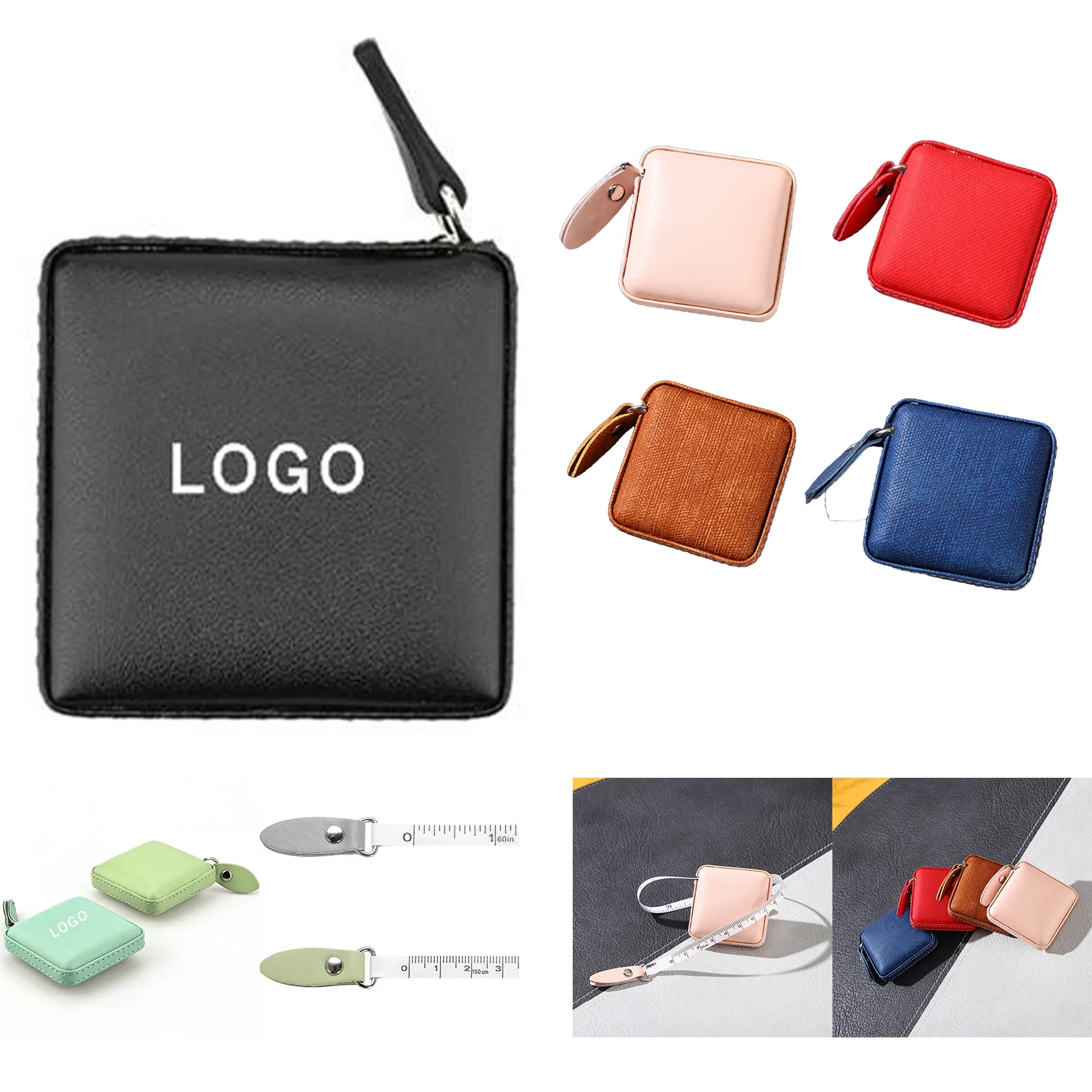 Mini Pu Leather Tape Measure 1