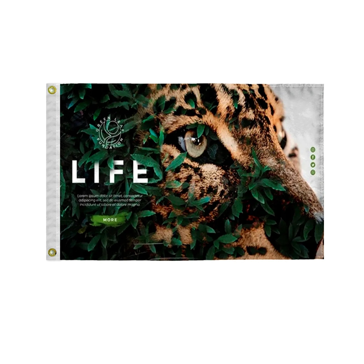 Custom Digital Print Flag 20" x 30" E-Poly 2