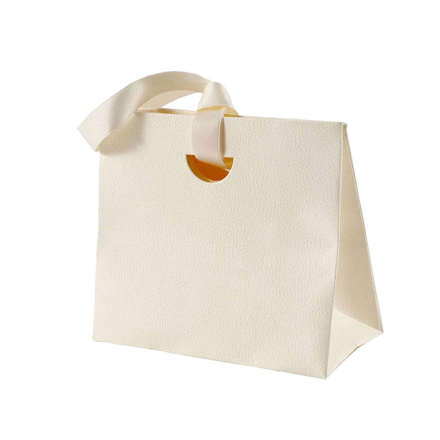 Colorful Paper Gift Tote Bags W/ Handheld Ribbon 8