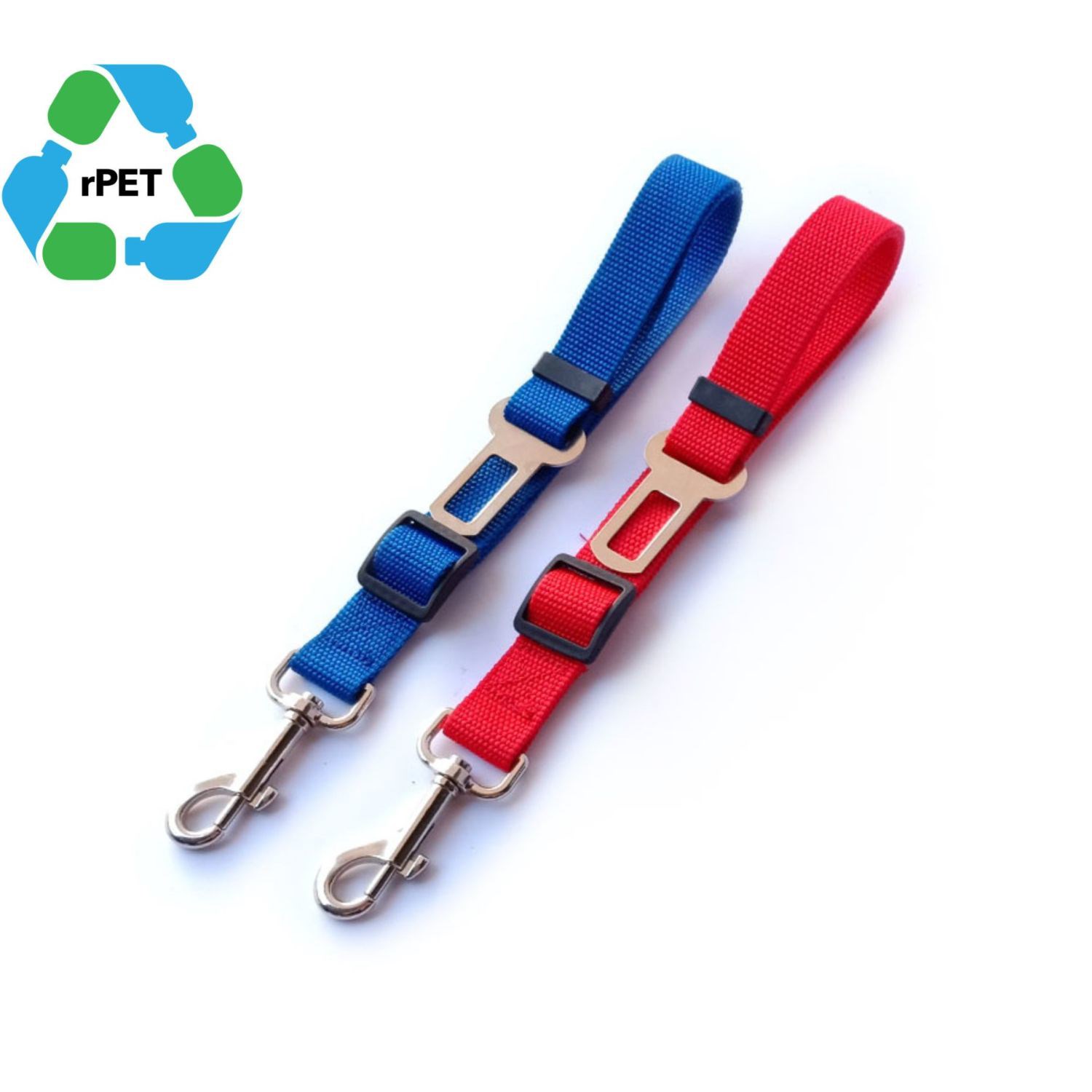 1"W x 24"L rPET Eco-friendly Adjustable Pet Safety Seatbelt Leash 5