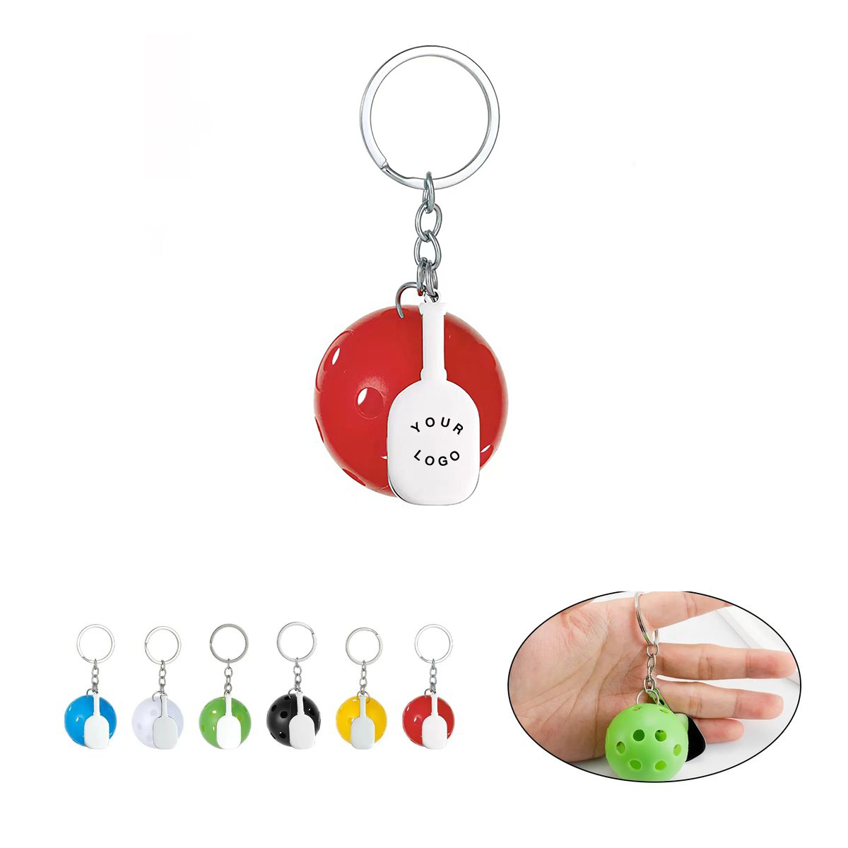 Pickleball Keychain Accessory for Fans and Players 3
