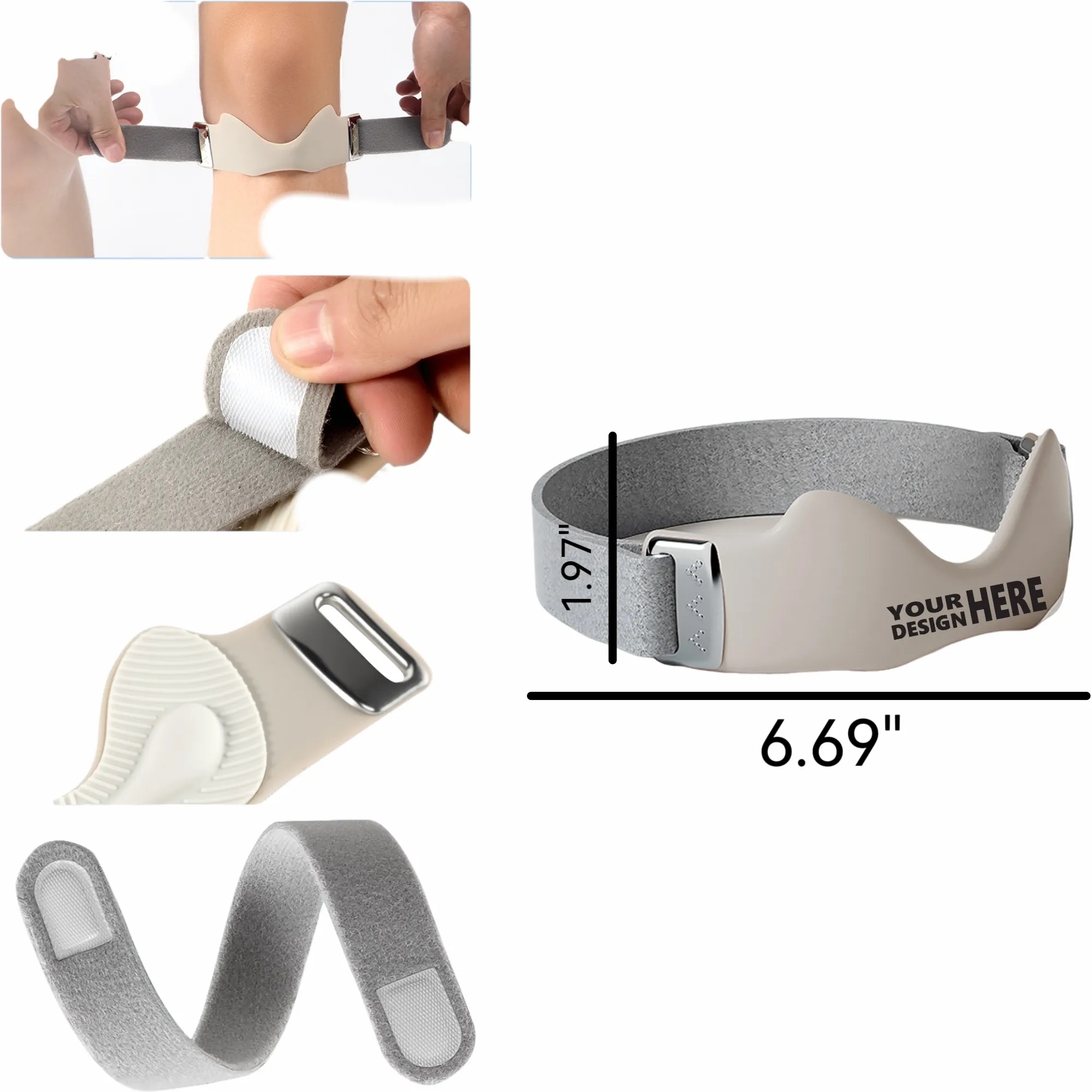 Silicone Patella Strap: Adjustable Airbag Support 4