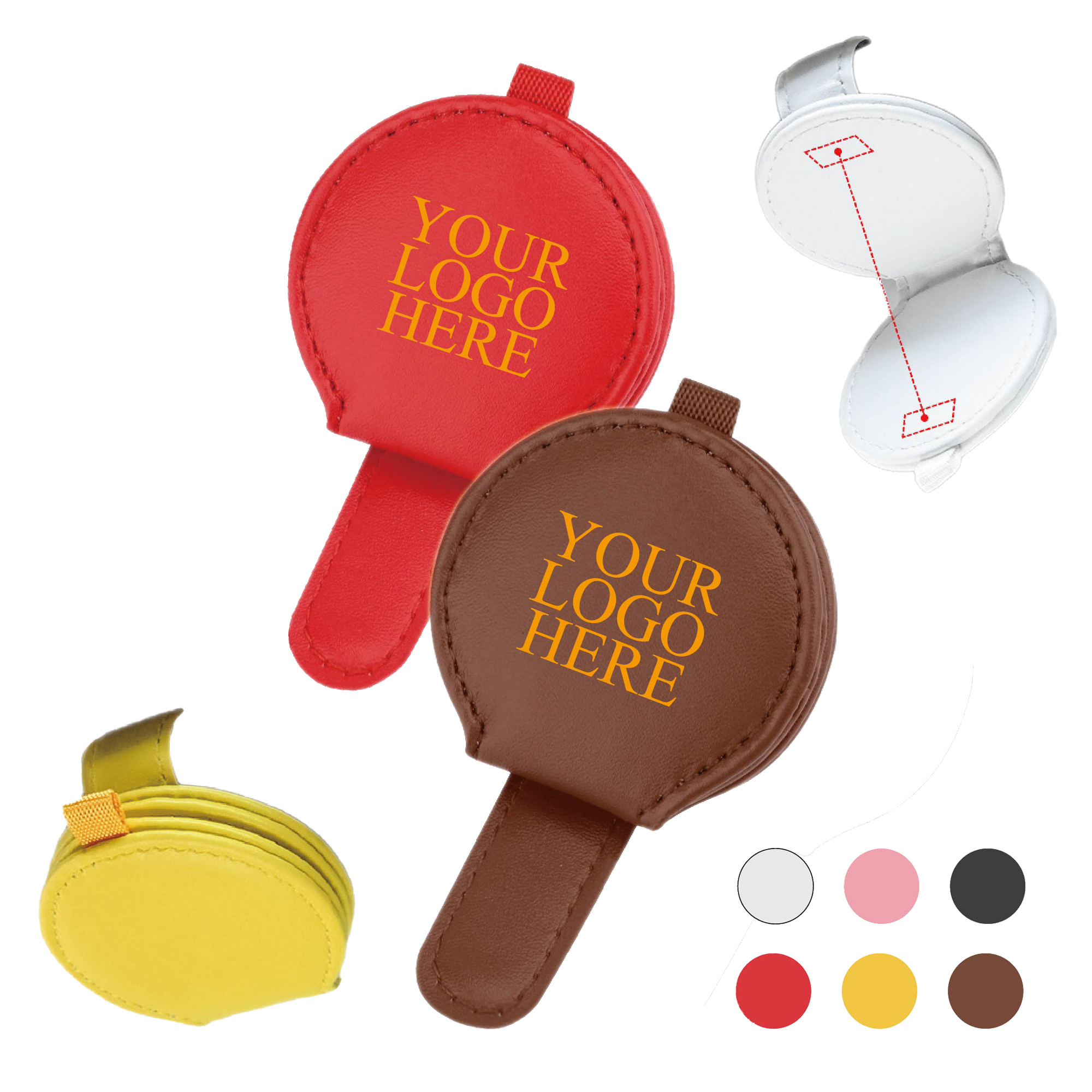 Wear-Resistant PU Leather Car Glasses Clip 2