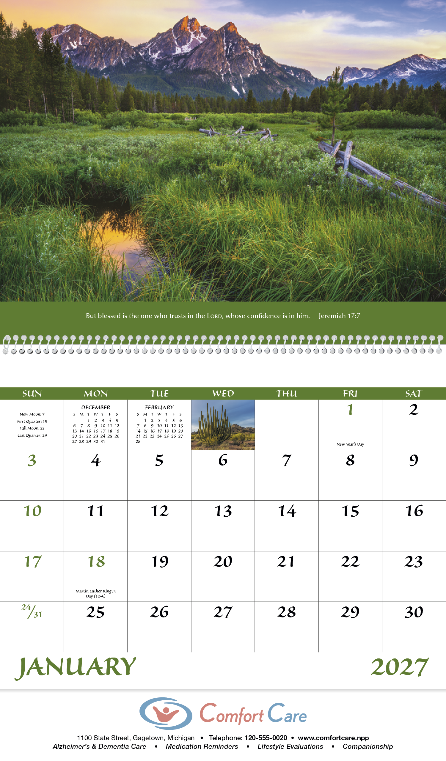 Good Value™ Eternal Word w Pre-Planning Sheet - Spiral Calendar 57