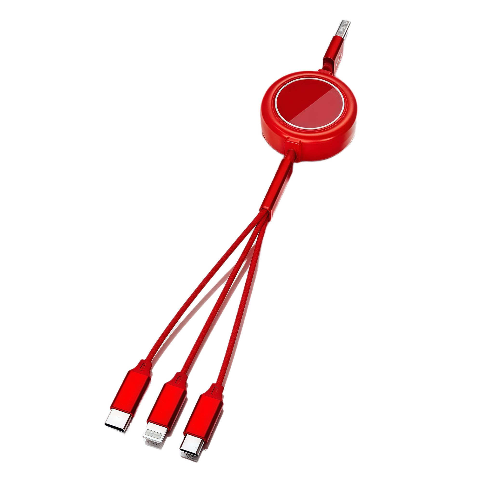 Retractable 3-in-1 Charging Cable with Fast Charge, Durable and Flexible Triple USB Cord 1