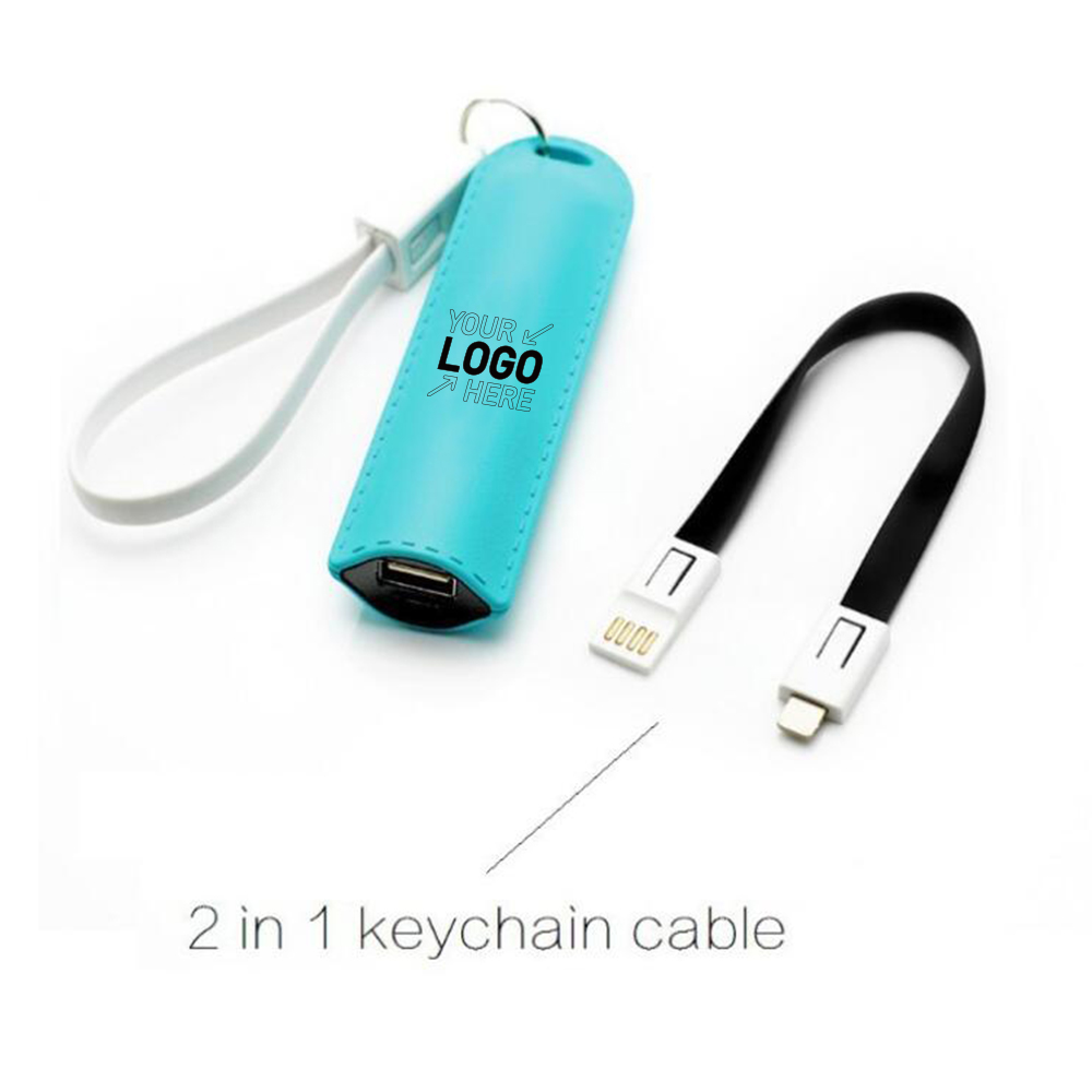 2600mAh 2 in 1 Keychain Power Bank Charger 4