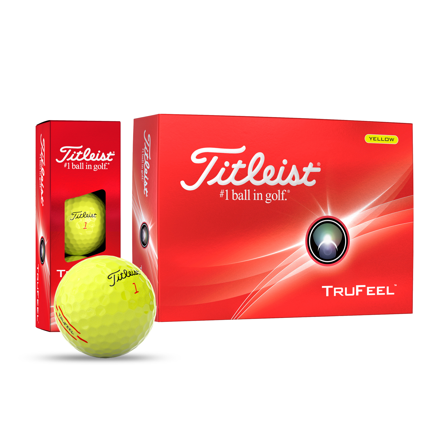 Titleist TruFeel Yellow Golf Balls
