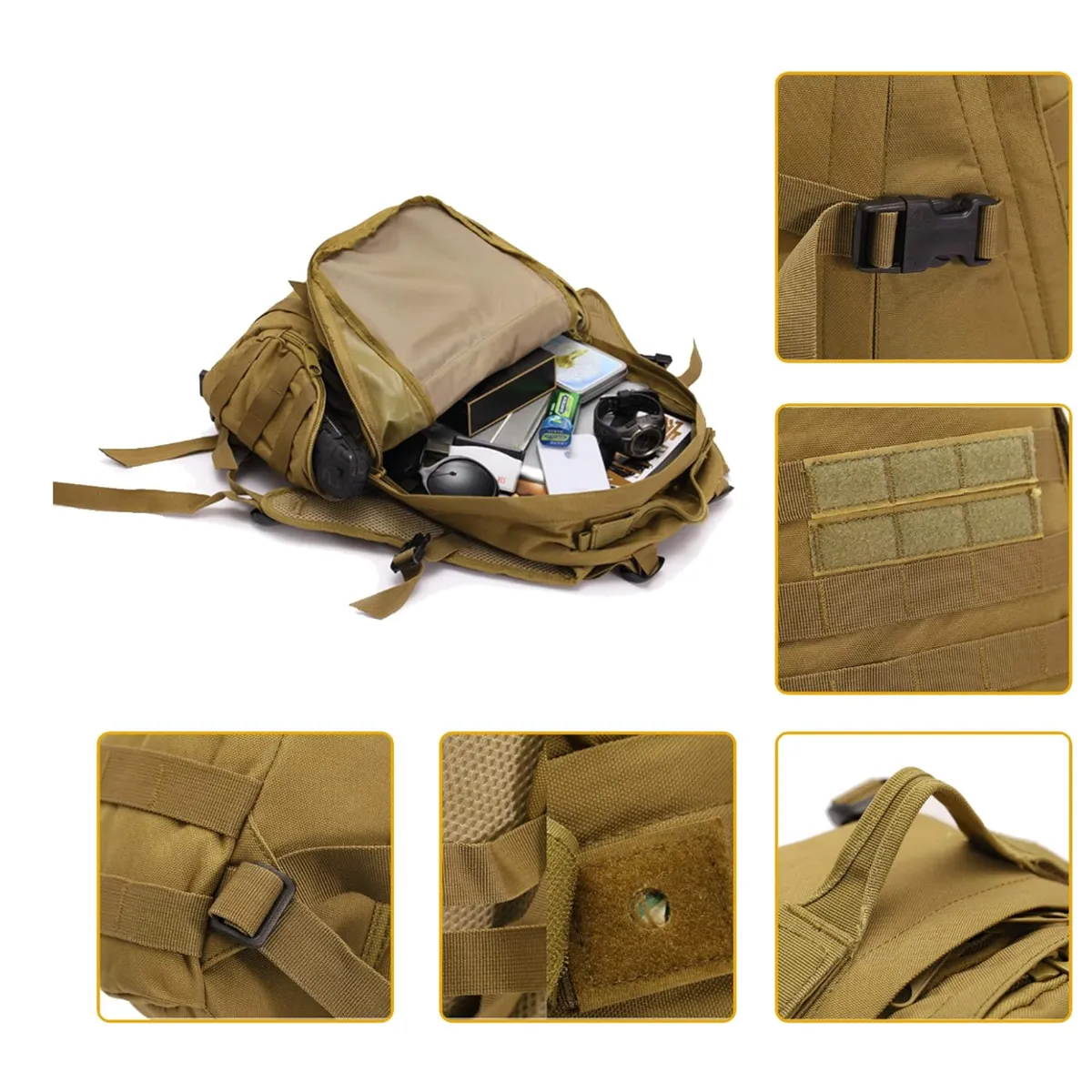 35L Waterproof Bagmilitary Adjustable Chest Strap Backpack 9
