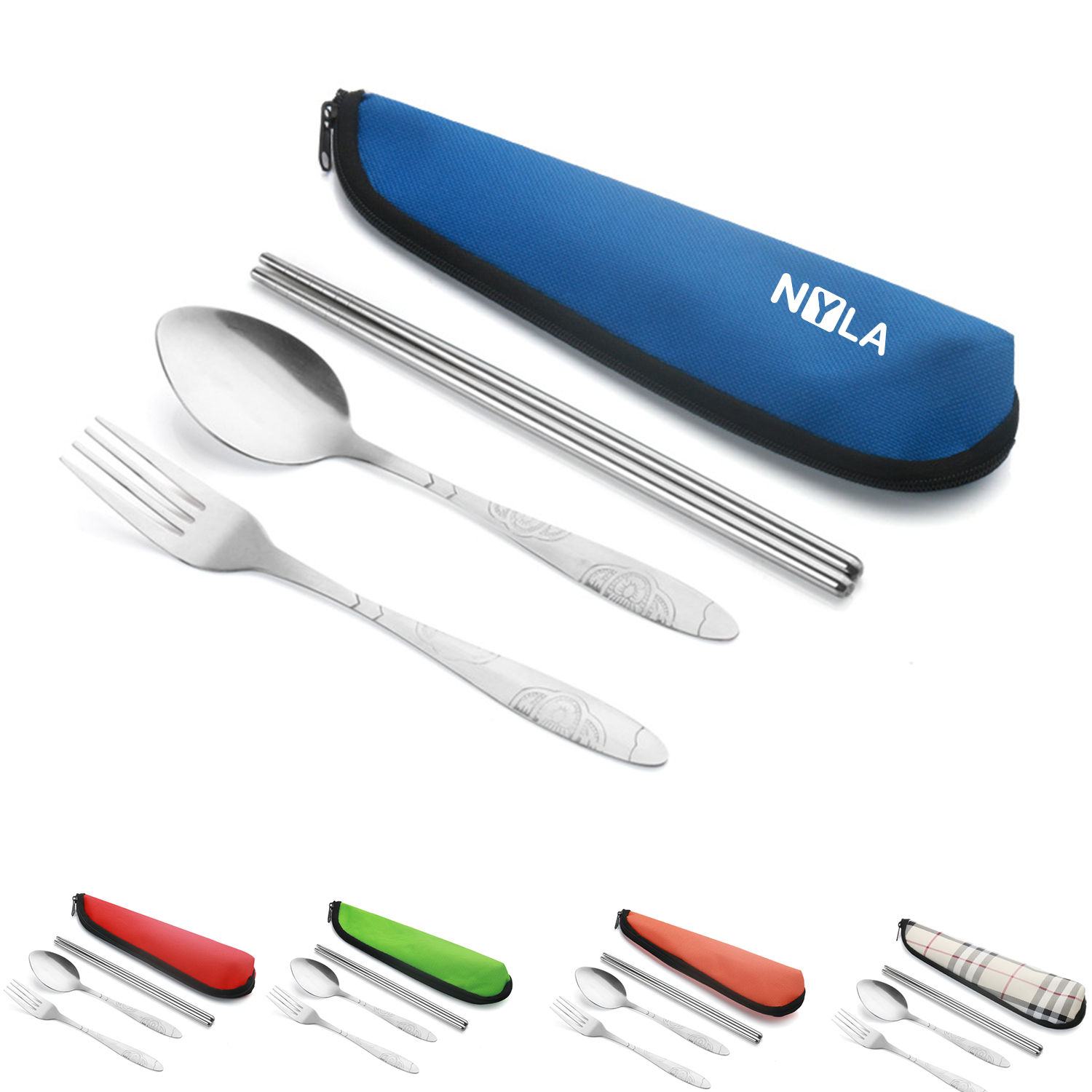 Stainless Steel Cutlery Set w/ Pouch 4