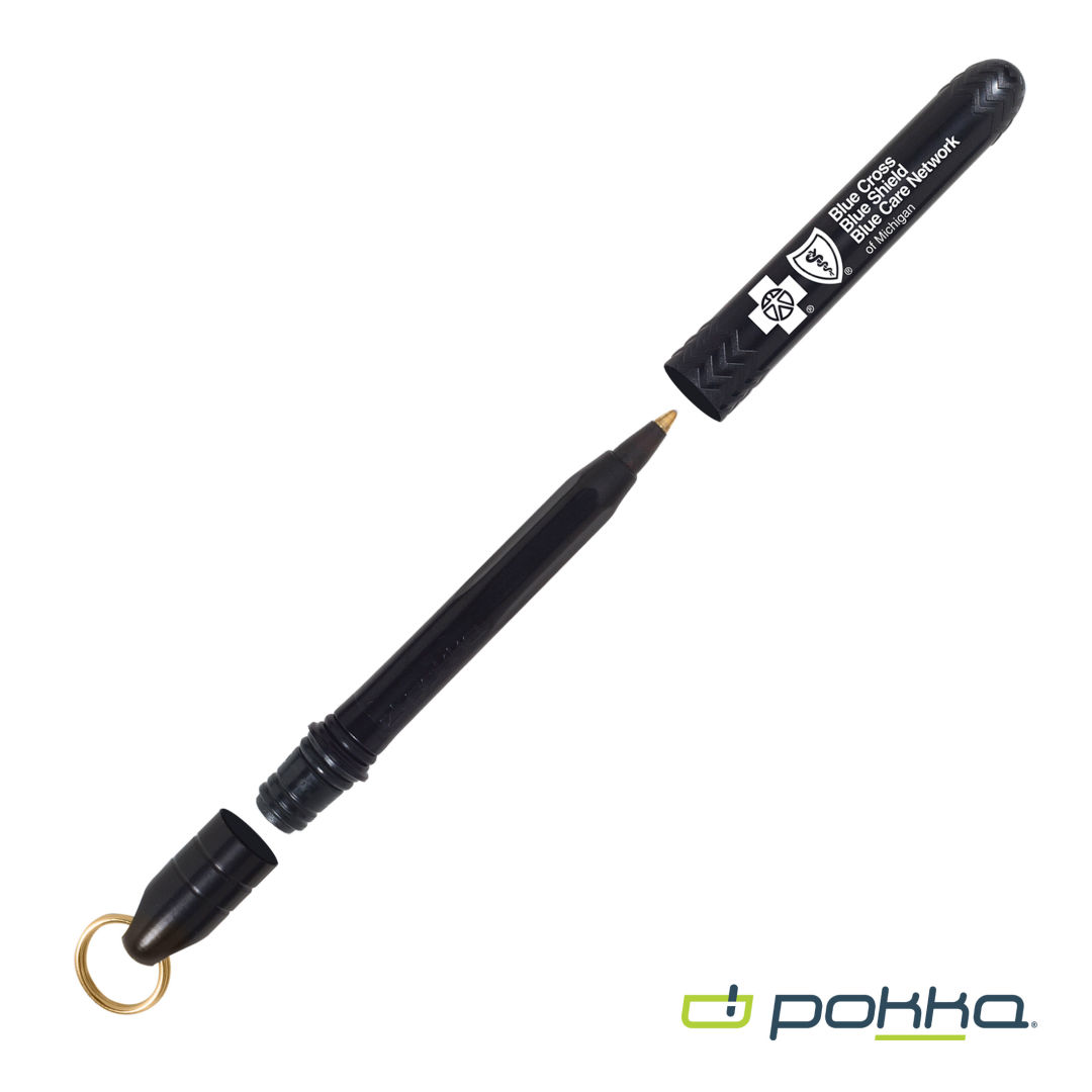 Pokka® Pocket Pen w/Dock & Gold Keyring 59