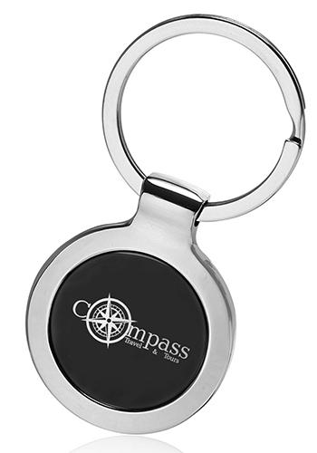 Round Two Tone Keychains 2