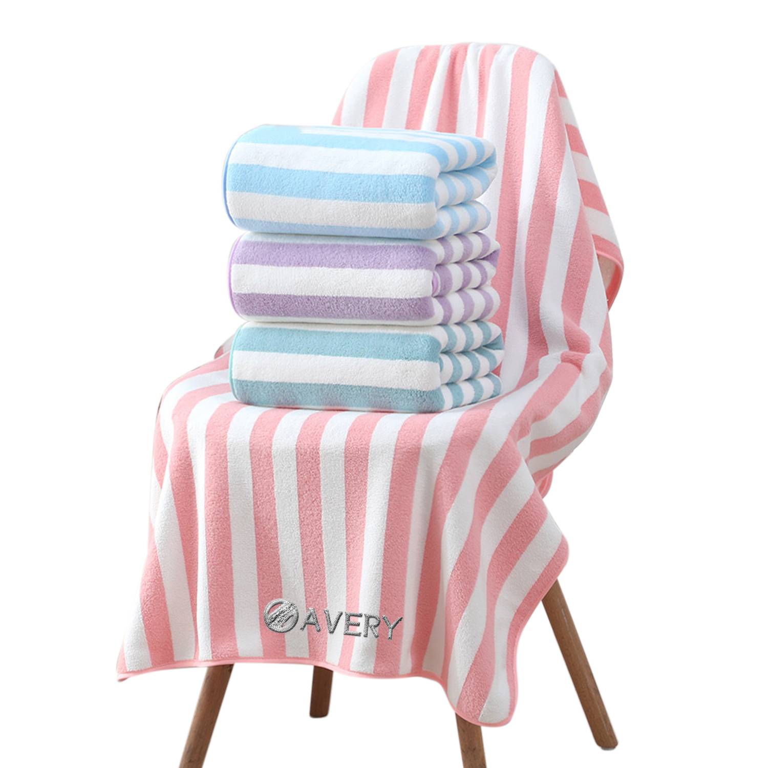 Colorful Striped Bath Towel 1